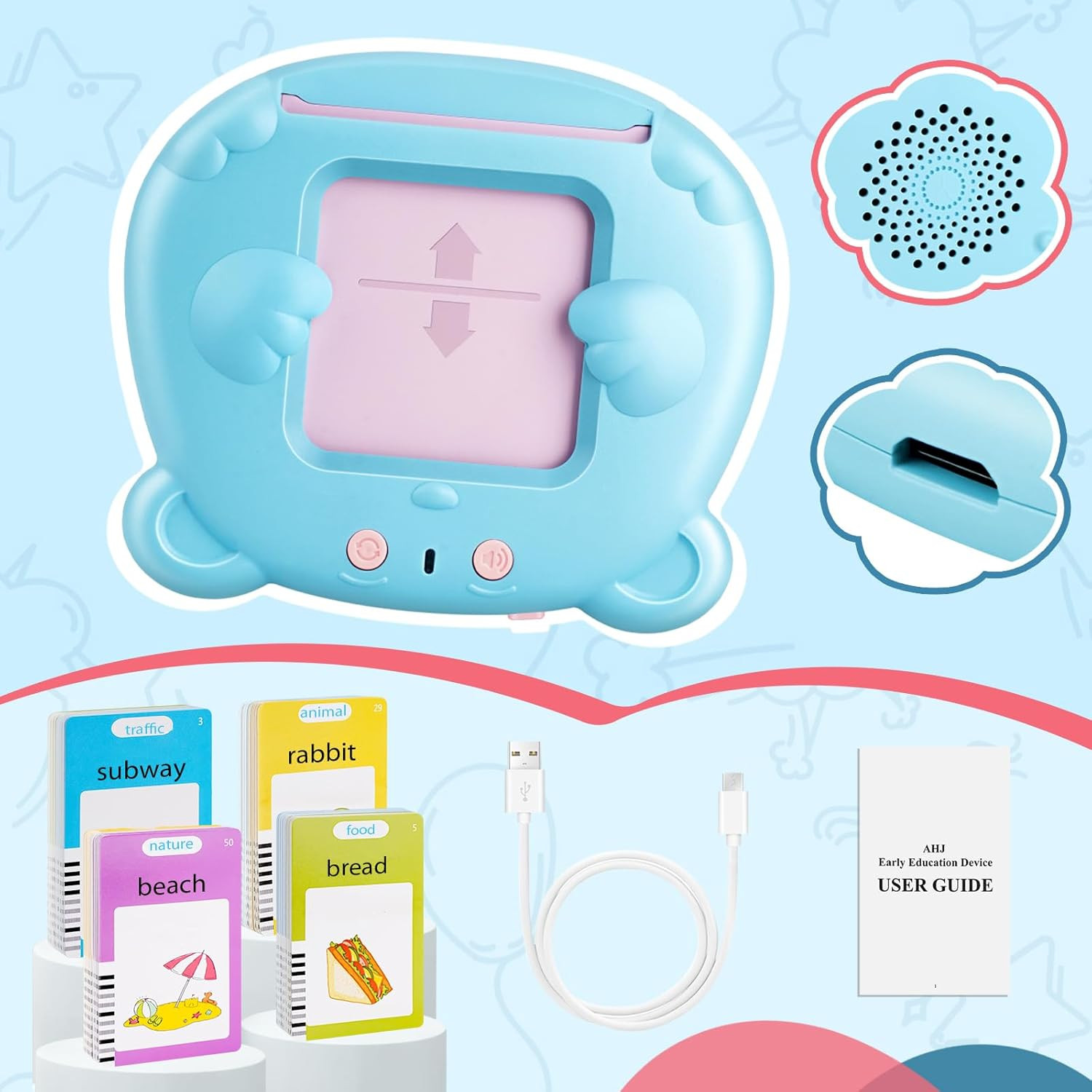 English Talking Flash Cards for Toddlers, 510 Sight Words for Learning Toys