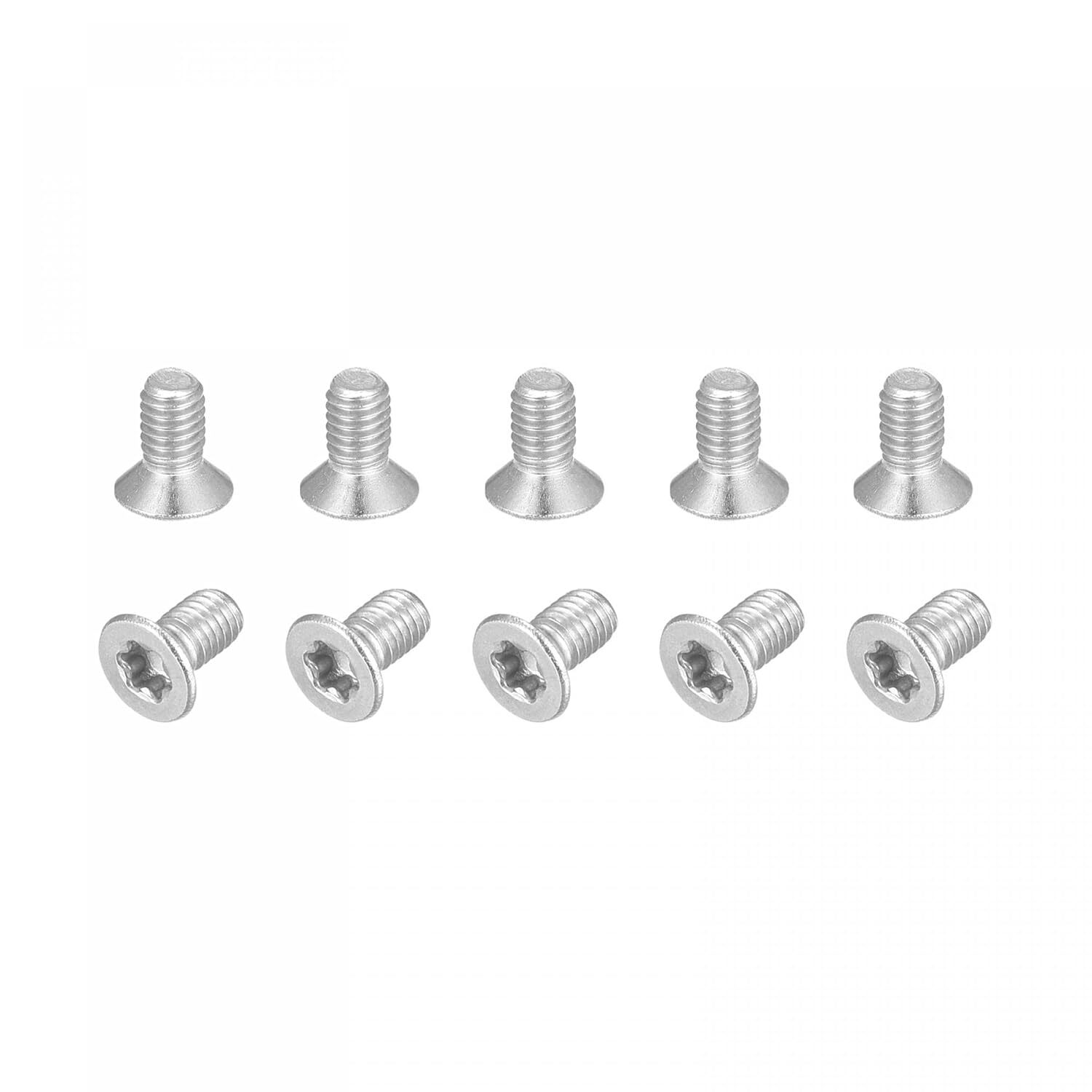 uxcell M3x5mm Torx Security Machine Screws, 10pcs 316 Stainless Steel