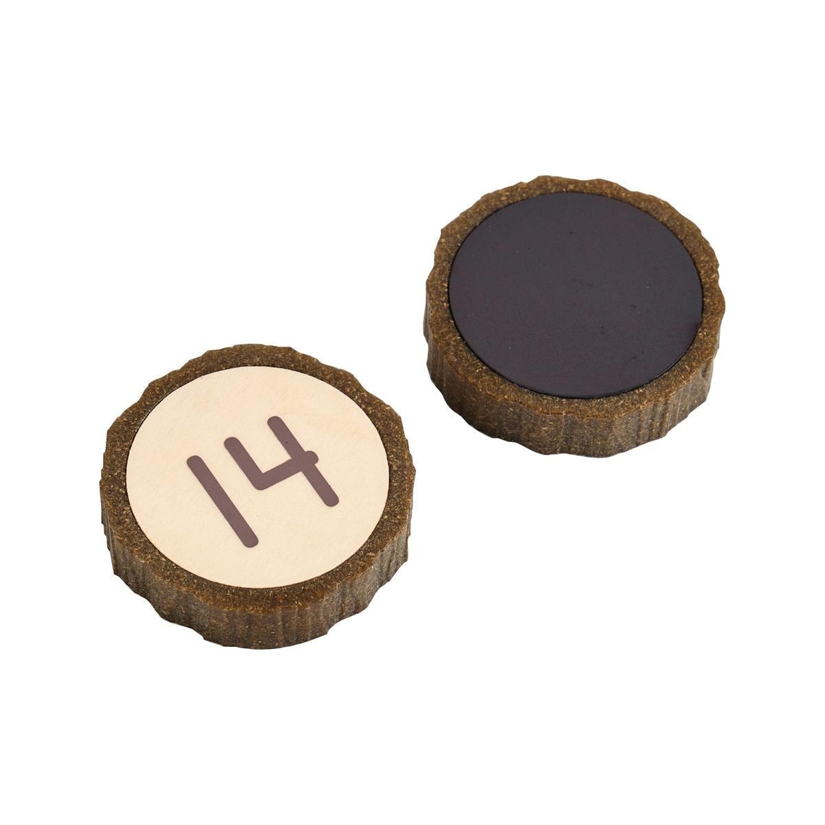 Kaplan Early Learning Magnetic Wood Cookie Counters – 21 Pieces