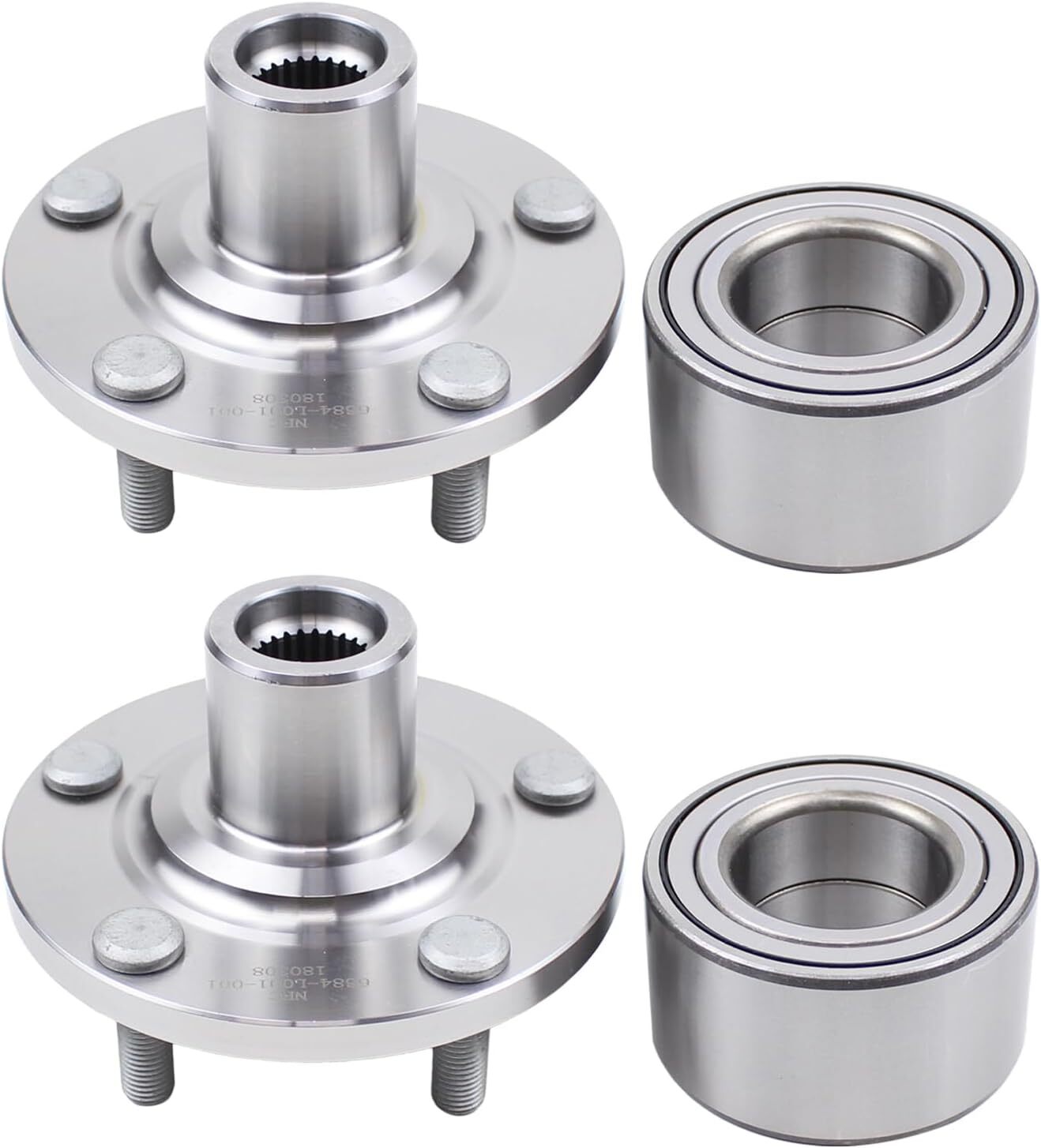 MOTOKU Front Wheel Hub Bearing Assembly for Toyota Camry 2.4 2004-2011, Camry