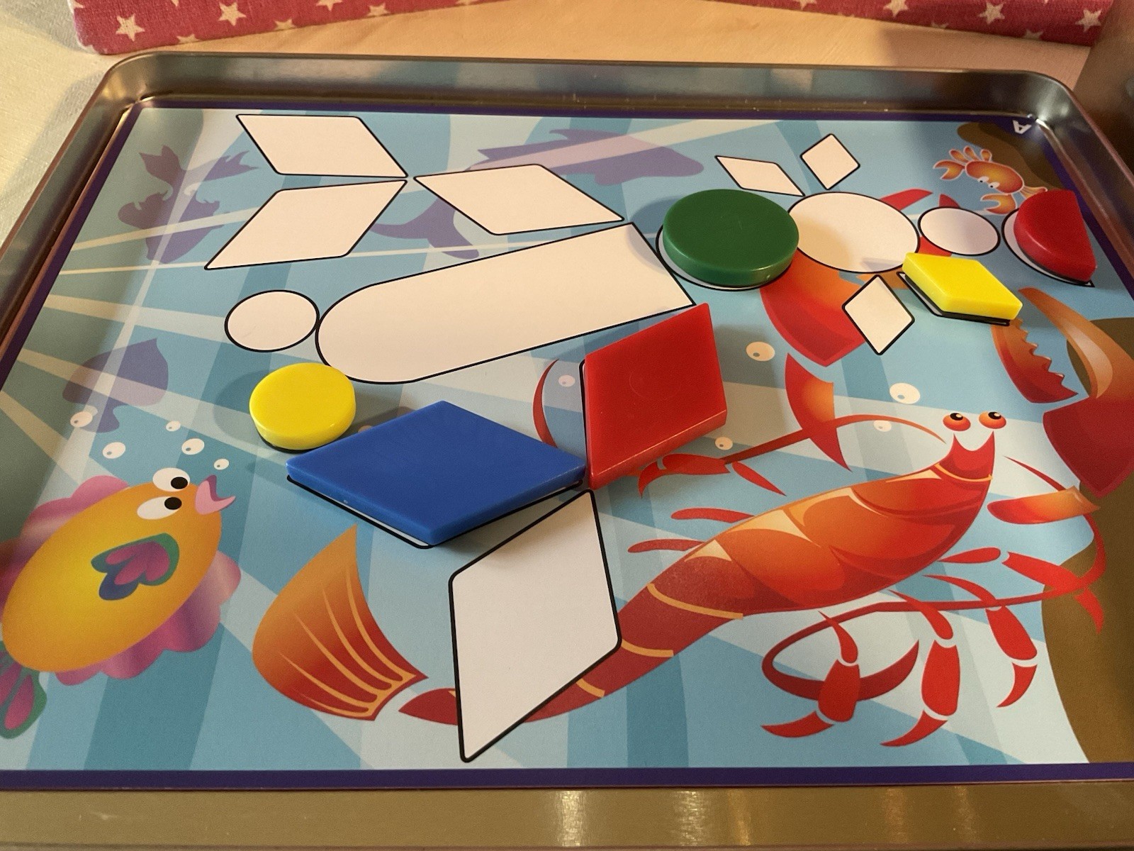 2008 LEISURE LEARNING MAGNETIC MIGHTY MIND SEA EXPLORER TILES & PATTERN CARDS