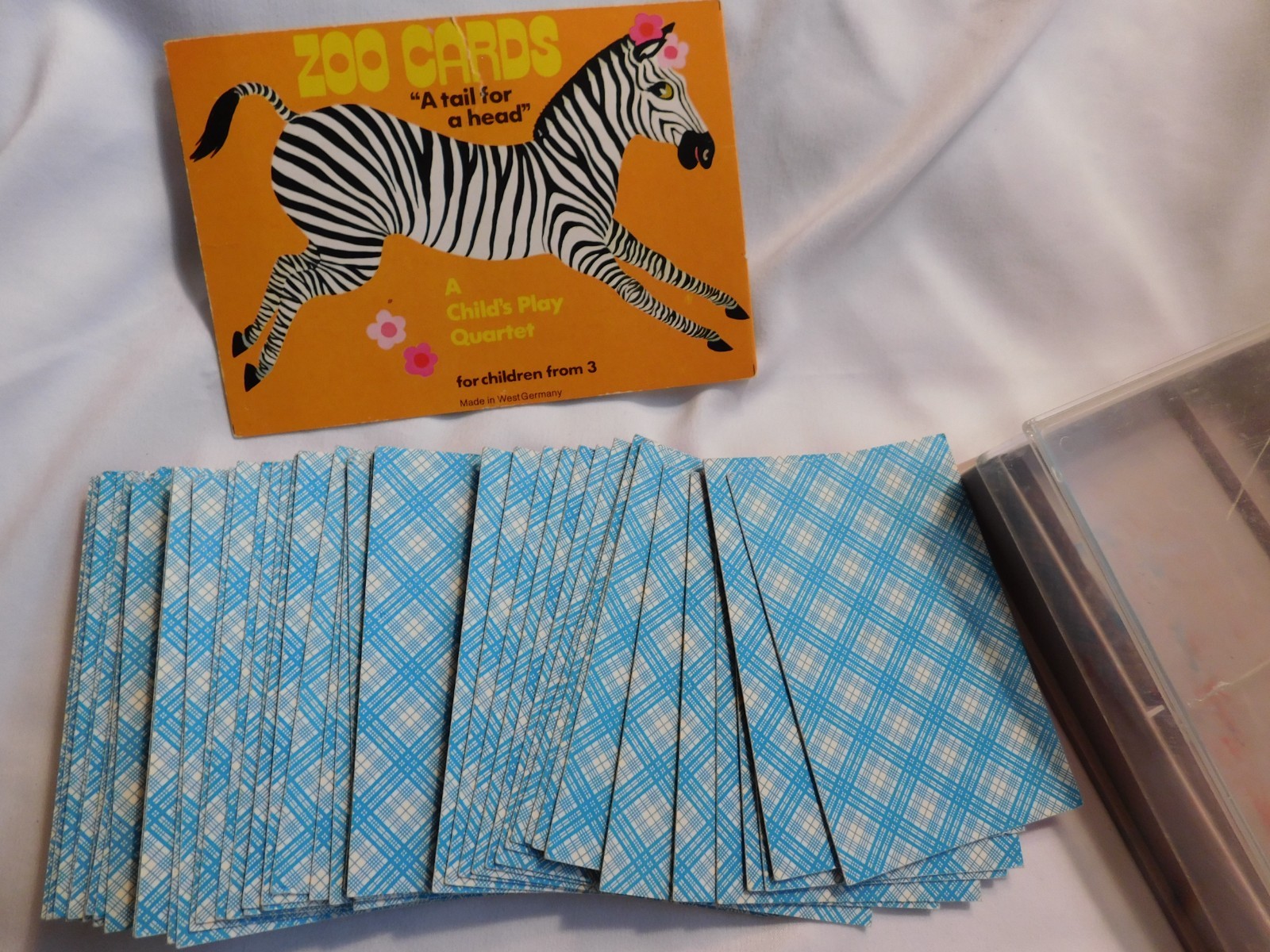 Zoo Cards A Tail for a Head A Child’s Play Quartet Made in West Germany Vintage