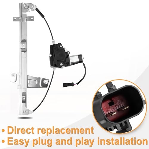 Front Driver Side Power Window Regulator with Motor Replacement for 2000 2001