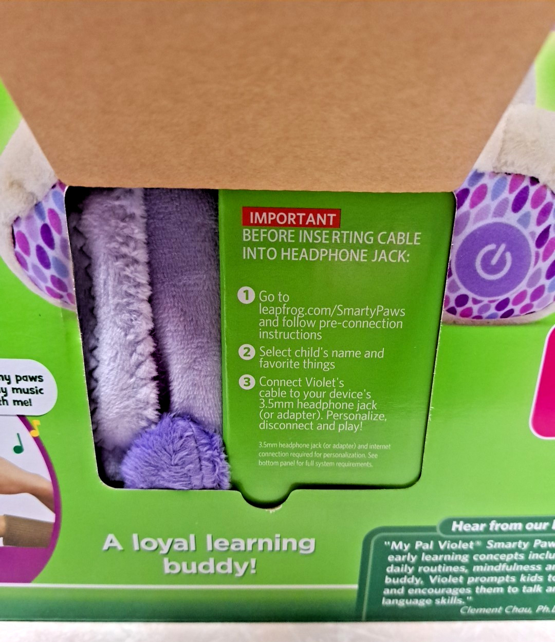 New LeapFrog My Pal Violet Smarty Paws – 40+ Songs & Phrases – Interactive Plush