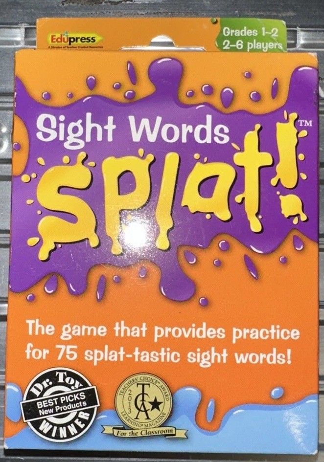 Edupress Teacher Created Resources Sight Word Splat Game Grades 1-2 (EP 63758)
