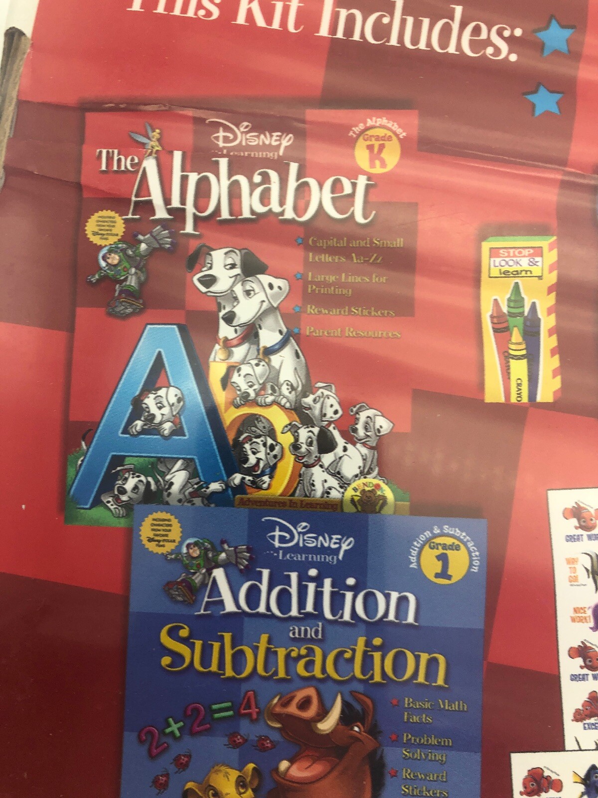 Disney Pixar Learning Activity Box Set Sealed Phonics Reading Math ABC Games NIB
