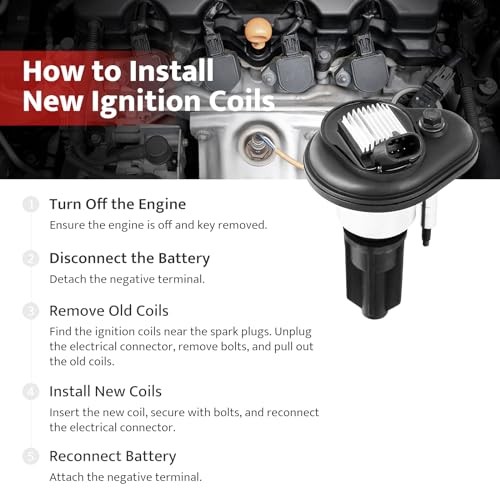 NPAUTO Ignition Coil Pack Set of 6 fit for 2002 2003 2004 2005 2006 Chevy