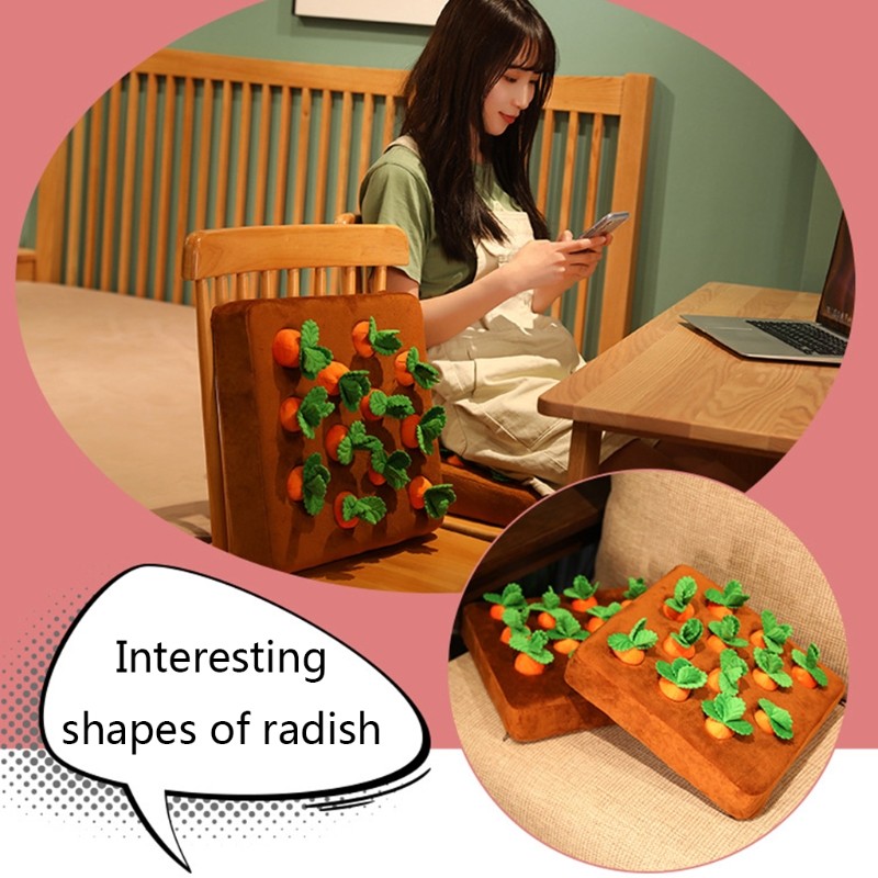 Realistic Vegetable Toy Plugging Soft Toy Carrot for Doll for Children Recogniti