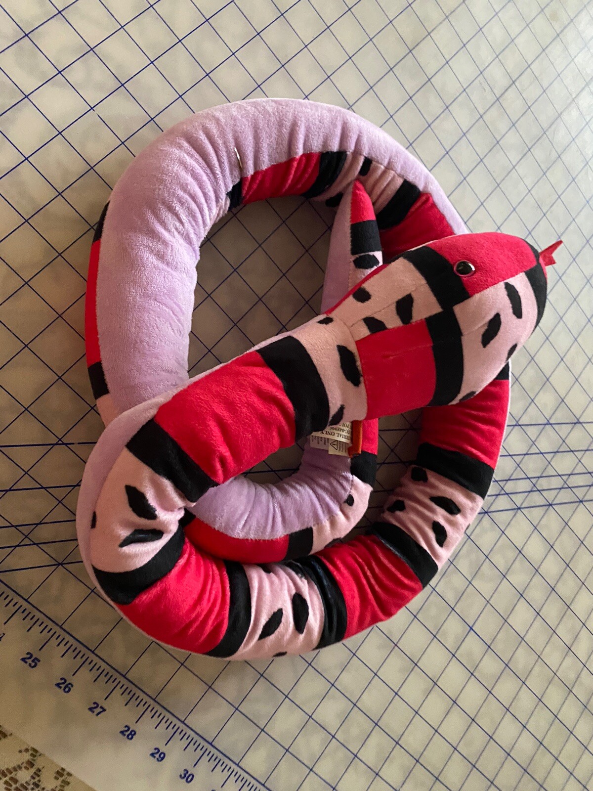 Adventure Planet Snake Red Purple Pink Black 65″ long
