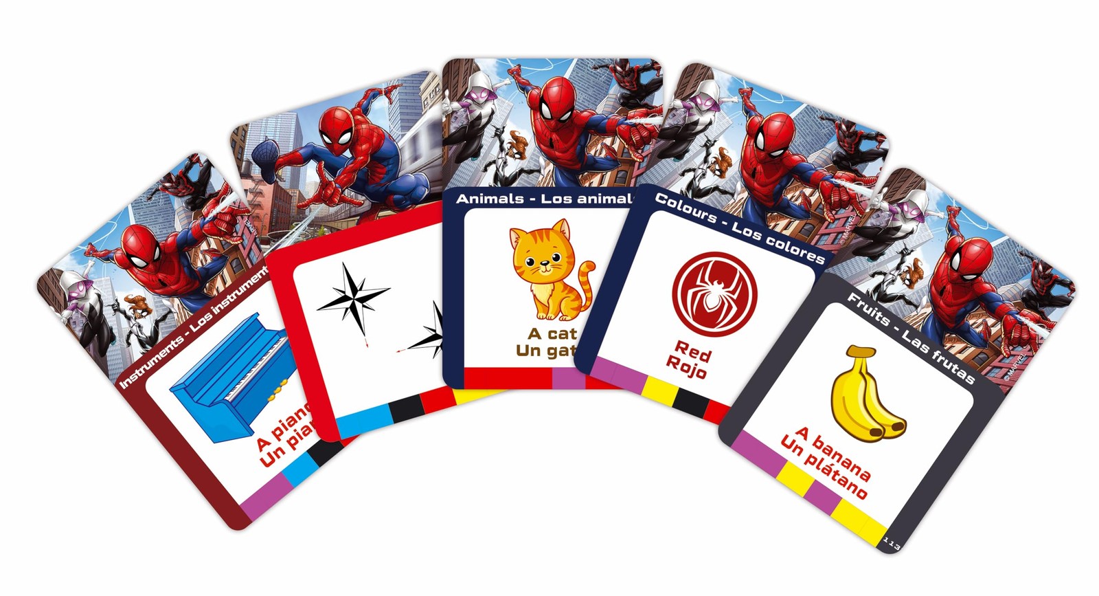 , Spiderman, Bilingual Interactive Card Reader, Spanish/English, 150 Double-S…