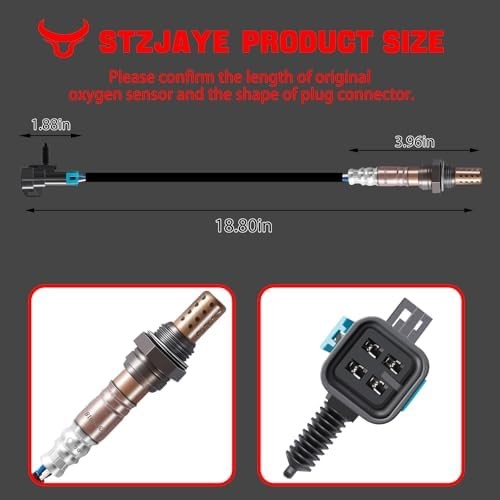 2Pcs Oxygen O2 Sensor 234-4018, Automotive Replacement 02 Sensors Downstream Com