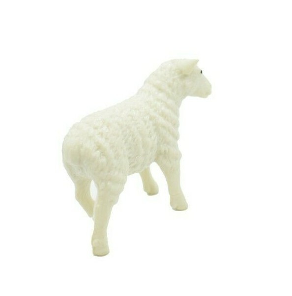 Sheep, Lamb Small Toy Model Plastic Replica Barn Farm Animal, 2.25″ F4152