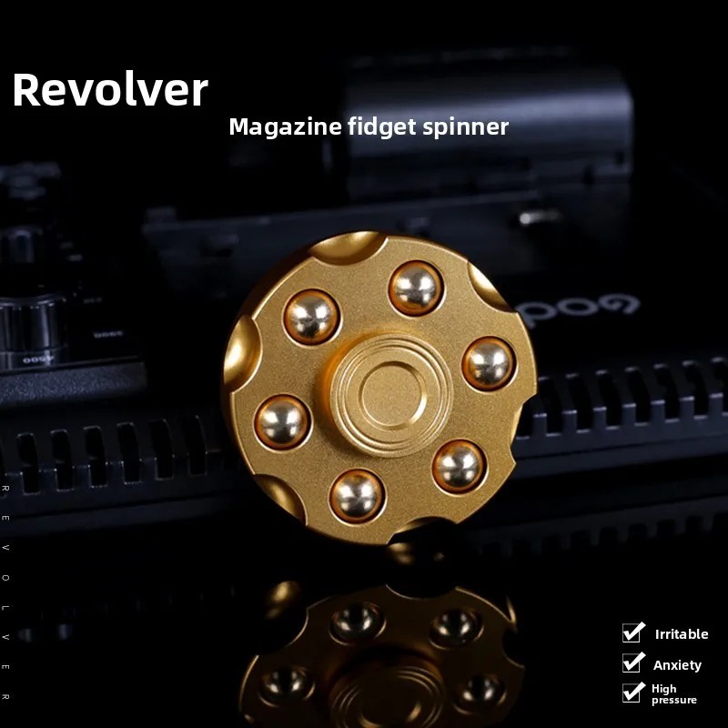 Metal EDC Fidget Spinner Alloy Hand Roller Stress Relief Decompression Toy.
