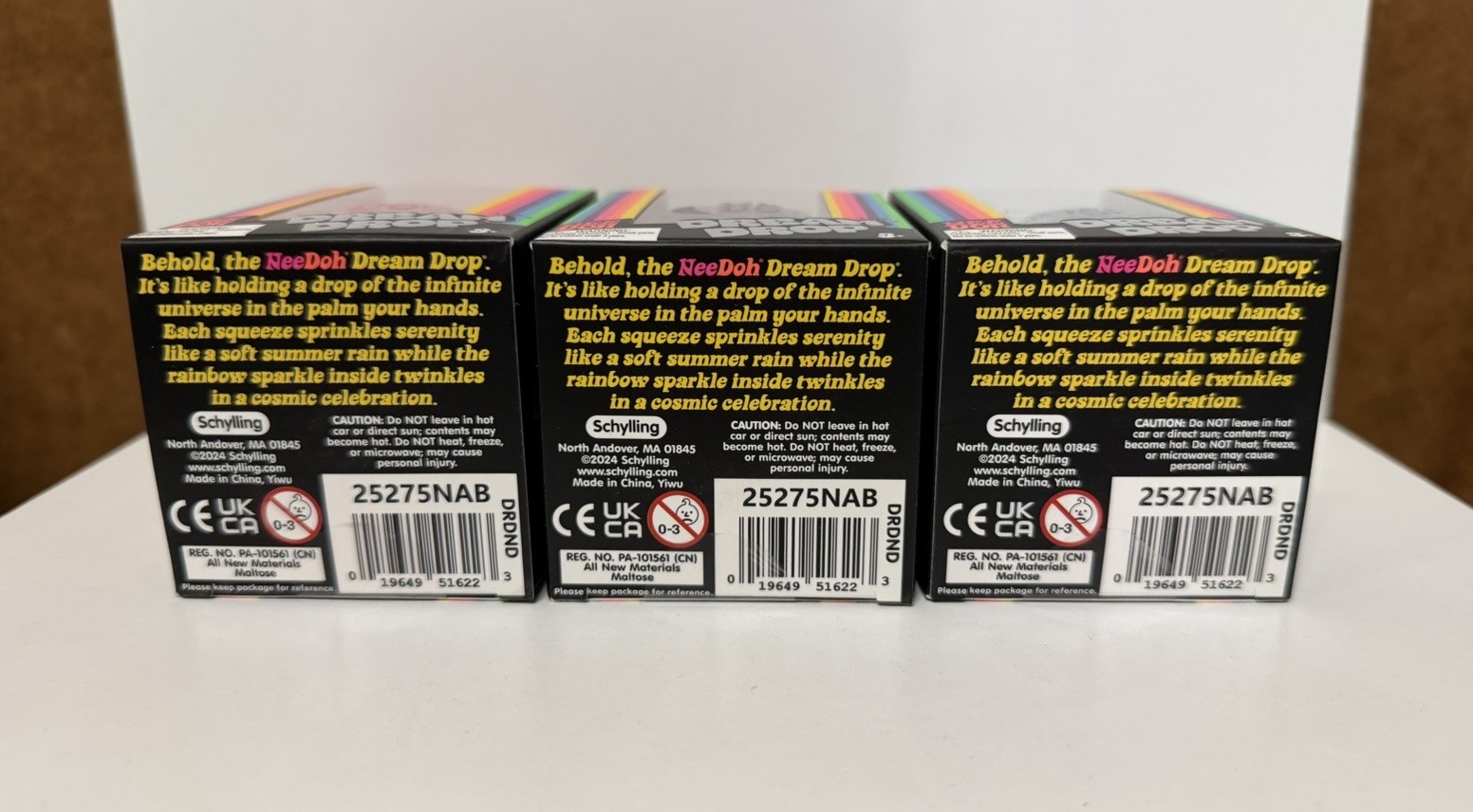 NeeDoh Dream Drops- Set of all 3 colors. Pink, Purple, Blue- RARE