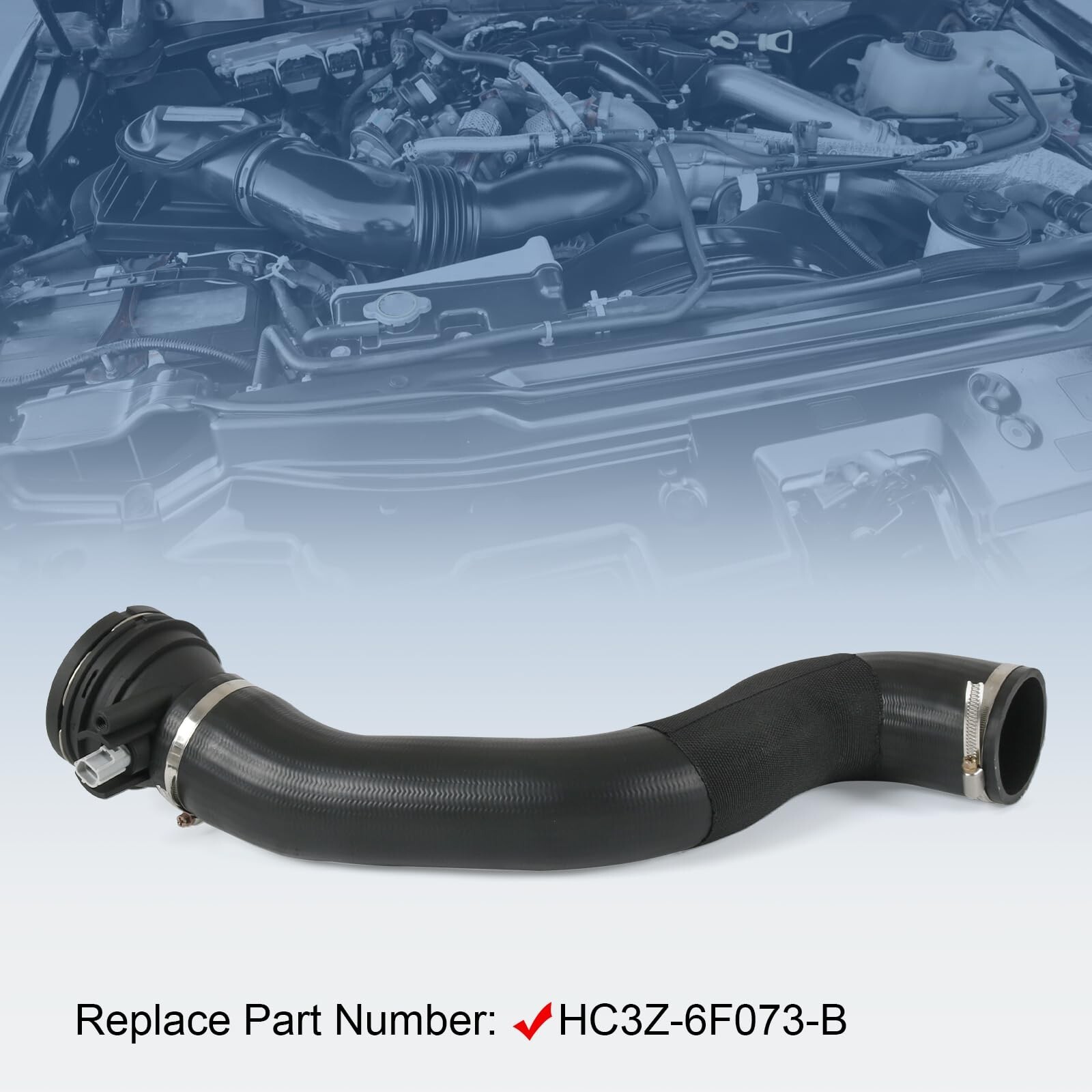 Turbo Intercooler Outlet Tube Compatible with 2017-2019 Ford F-250 F-350 Supe…