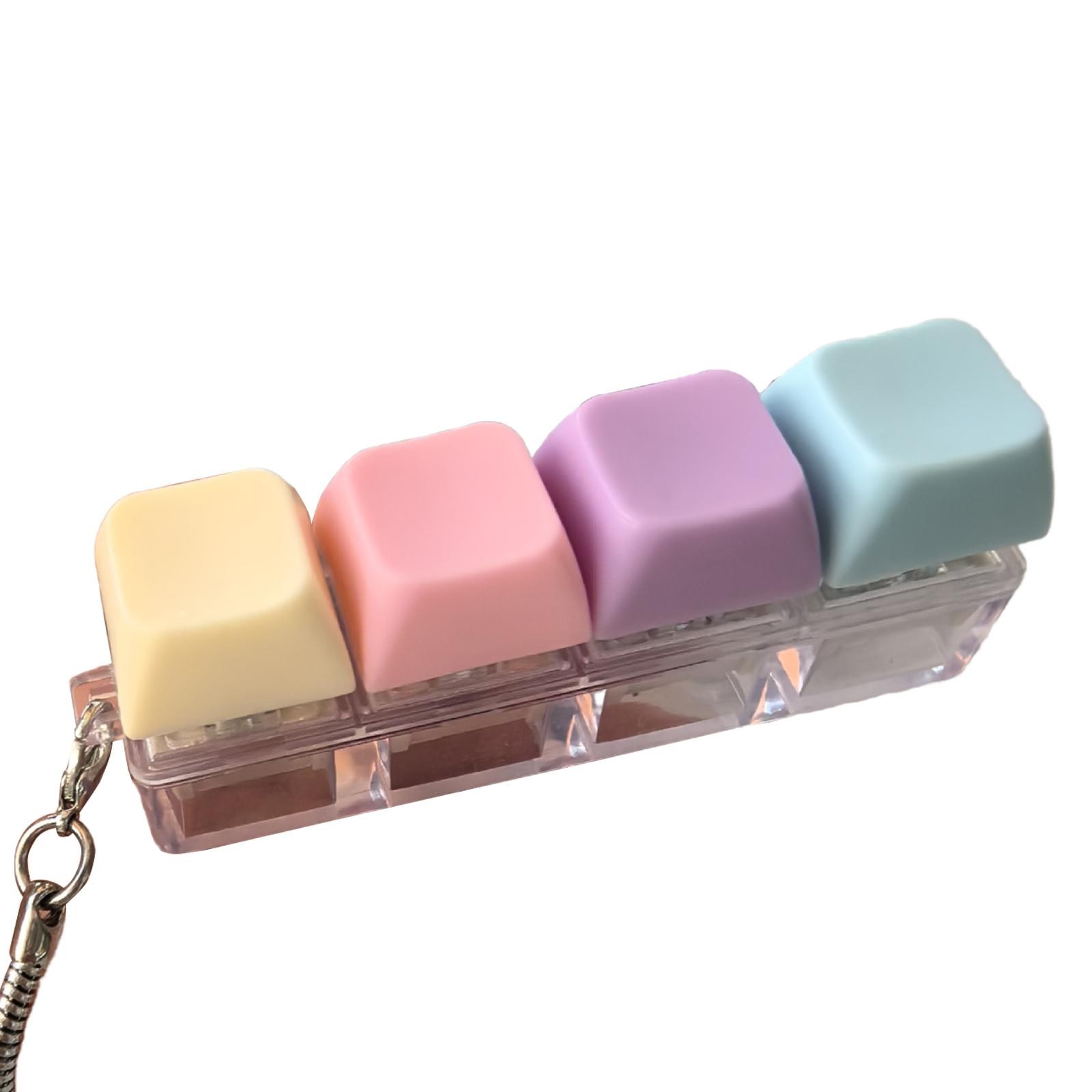Keyboard Fidget Keychain Mechanical Key Keyboard Button Relaxing Toy