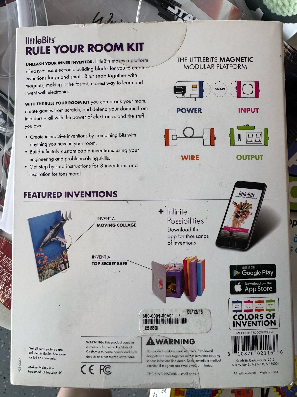 LittleBits RULE YOUR ROOM KIT Educational Learning Electro Build Block