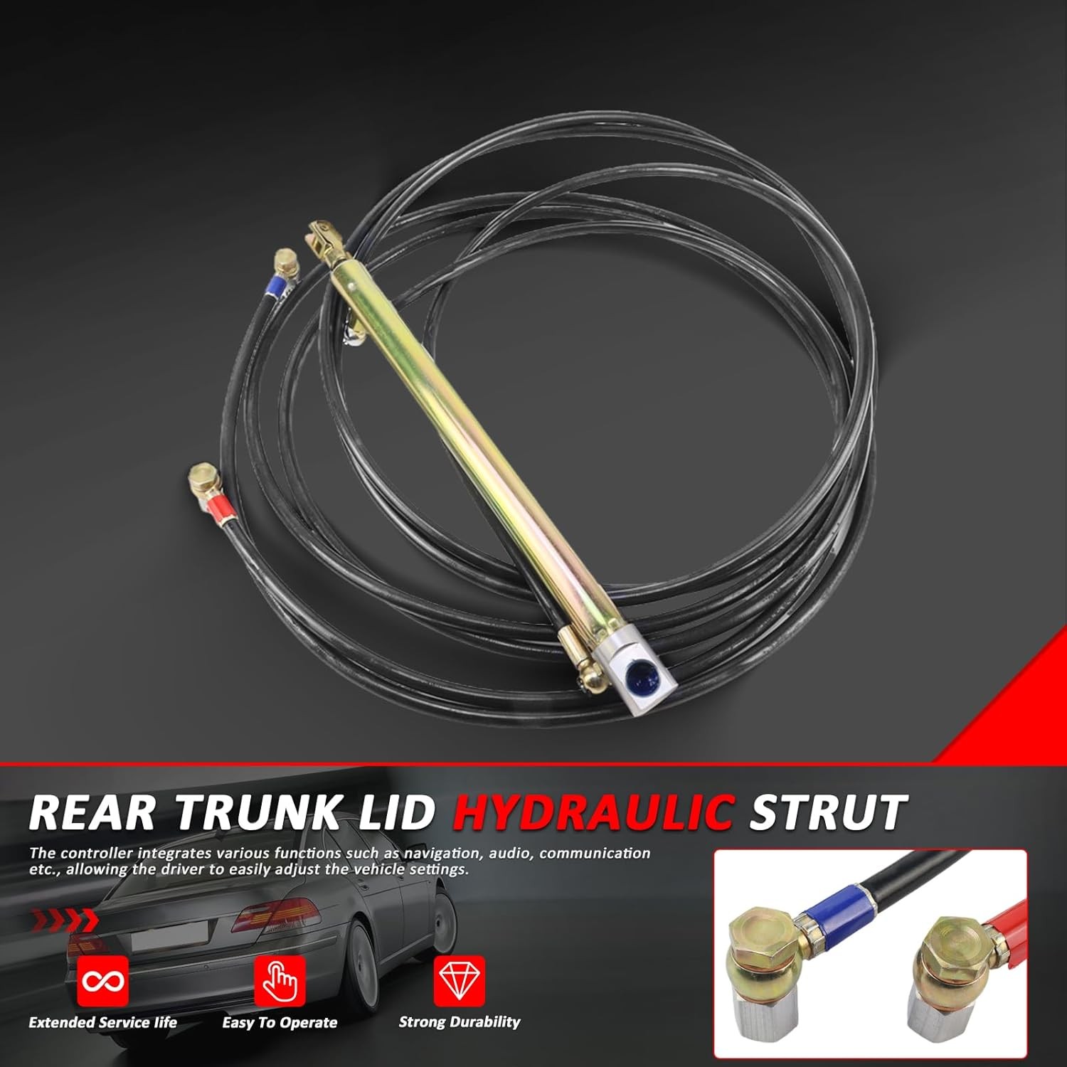 Trunk lid hydraulic cylinder 2000-2008 For BMW E66 E67 E65 745i 750i 760i