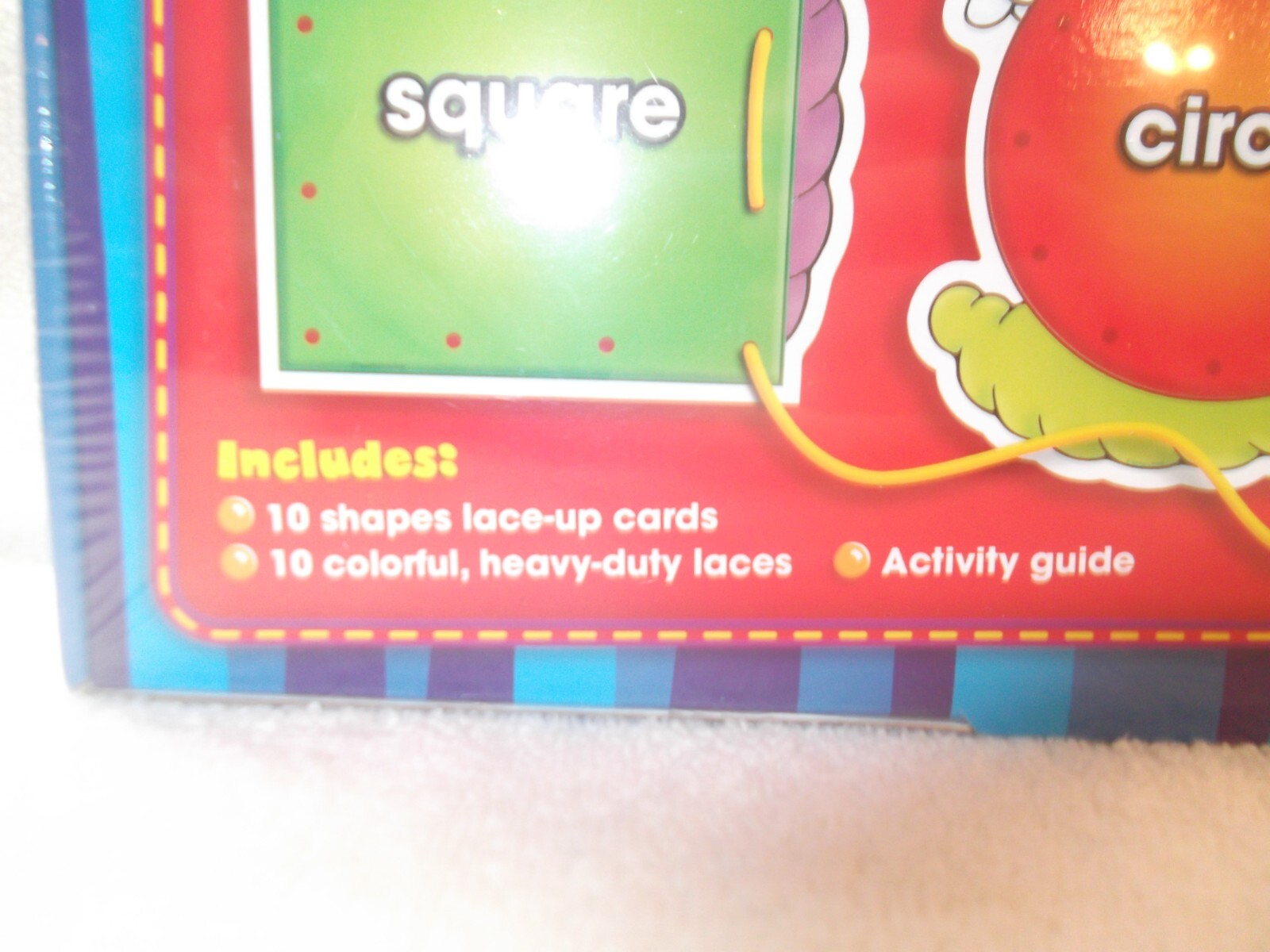SCHOLASTIC SHAPE LACE UP CARDS NIB