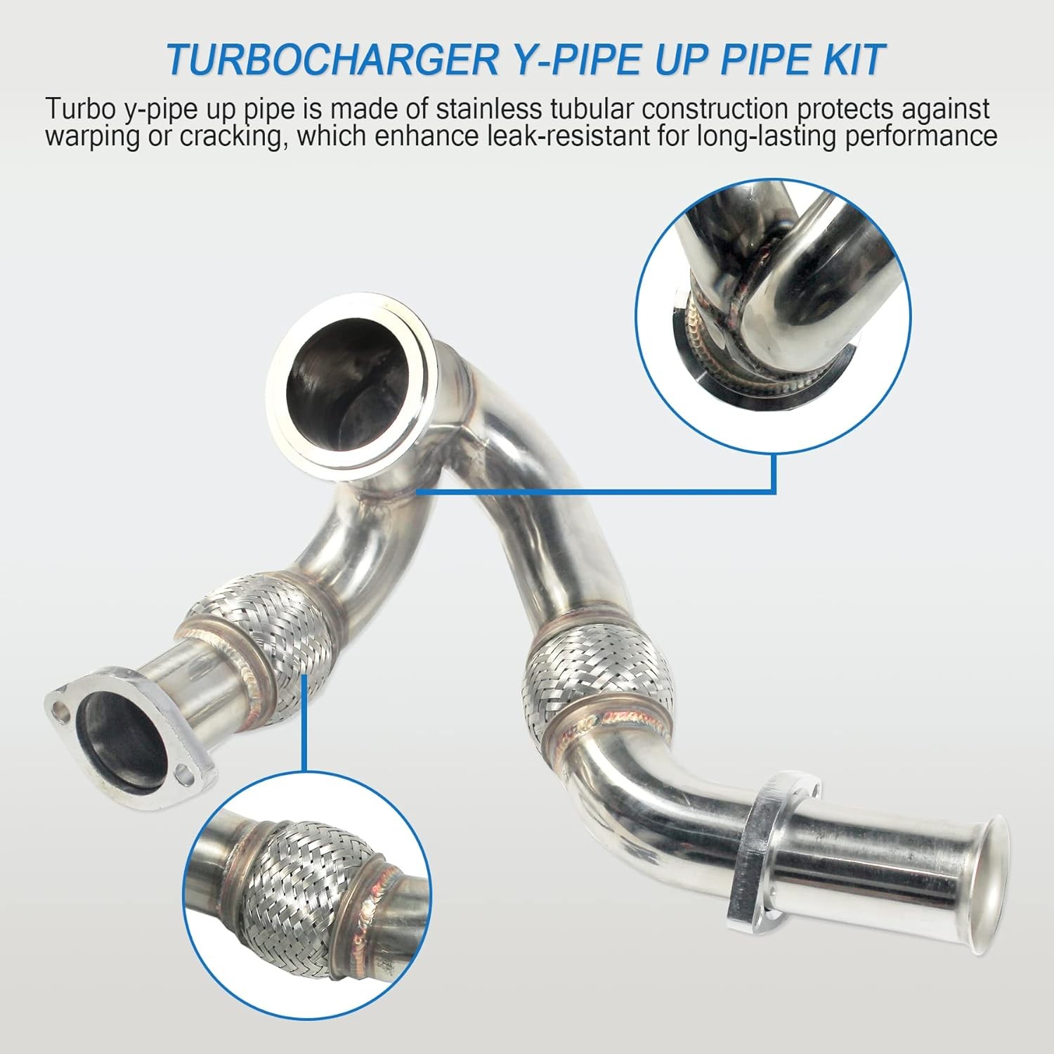 JDMSPEED Turbocharger Y-Pipe Up Pipe Ford 6.0L Diesel
