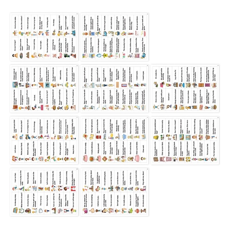 Multifunctional Vocabulary Sticker Adhesive Word Labels for Preschool Classroom