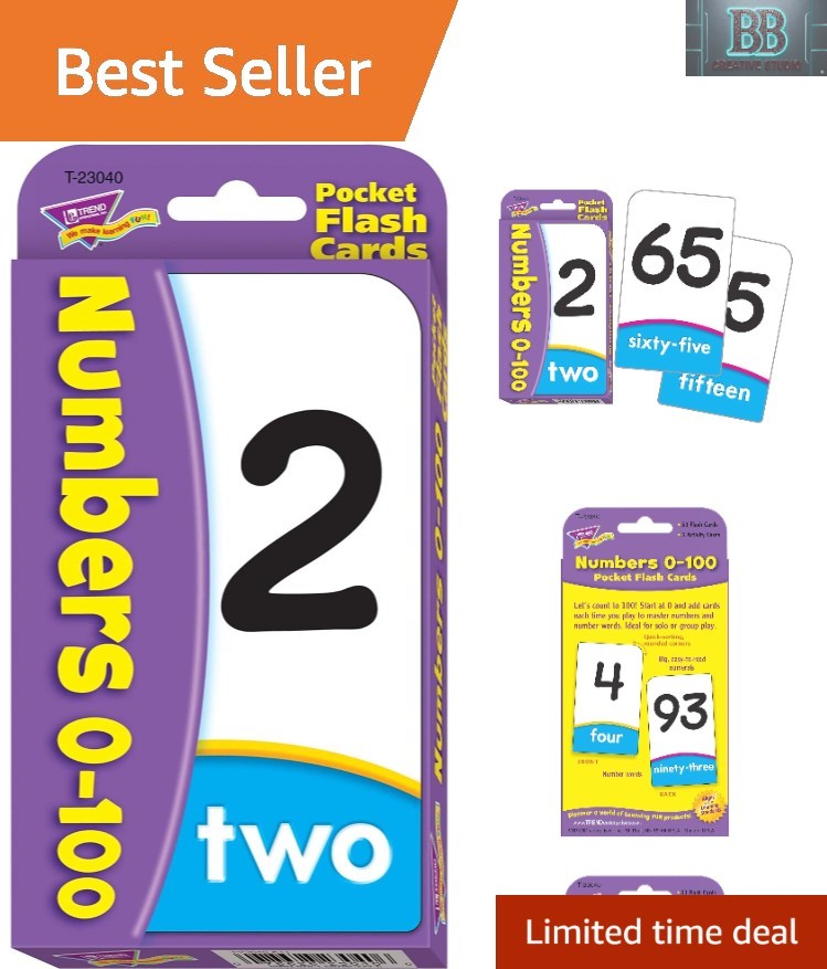 Engaging Pocket Flash Cards – Numbers 0-100 for Travel and Home Learning