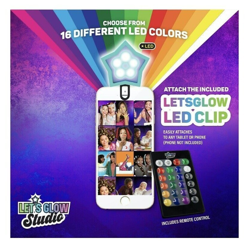 LetsGlow Studio DIY Arts and Crafts Glow Kit Includes 16 Color LED Light