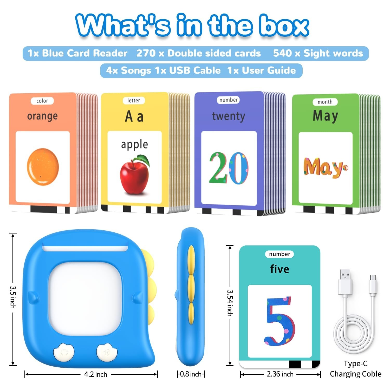 Talking Flash Cards for Kids 2-6, Educational Learning Toys, Easter & Birthday G