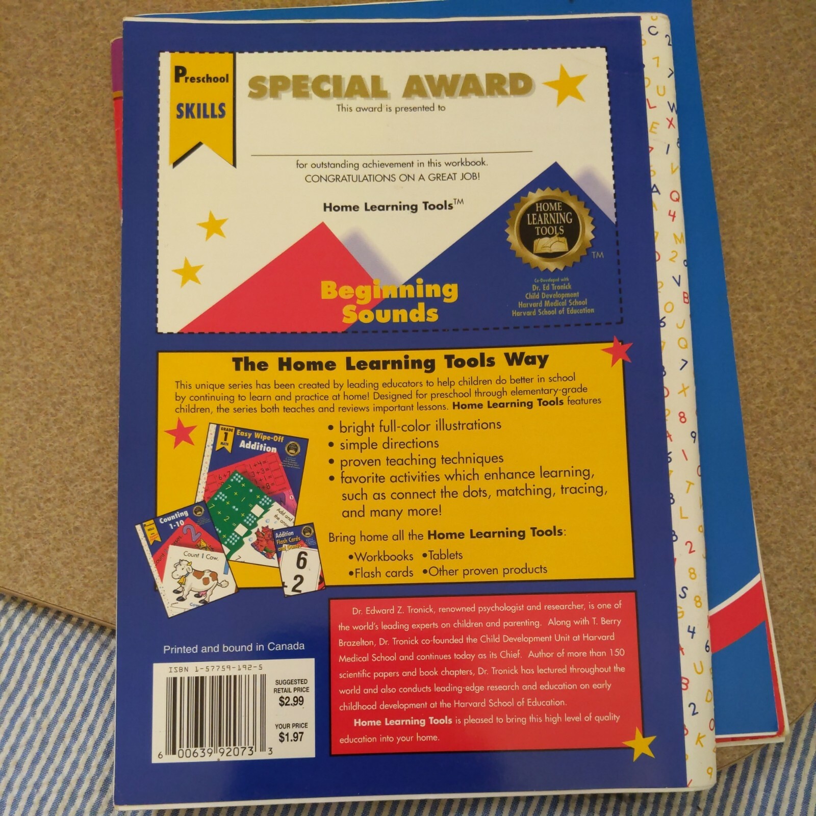 Preschool/Kindergarten Beginning Sounds Letters Numbers Phonics Workbooks (3)…