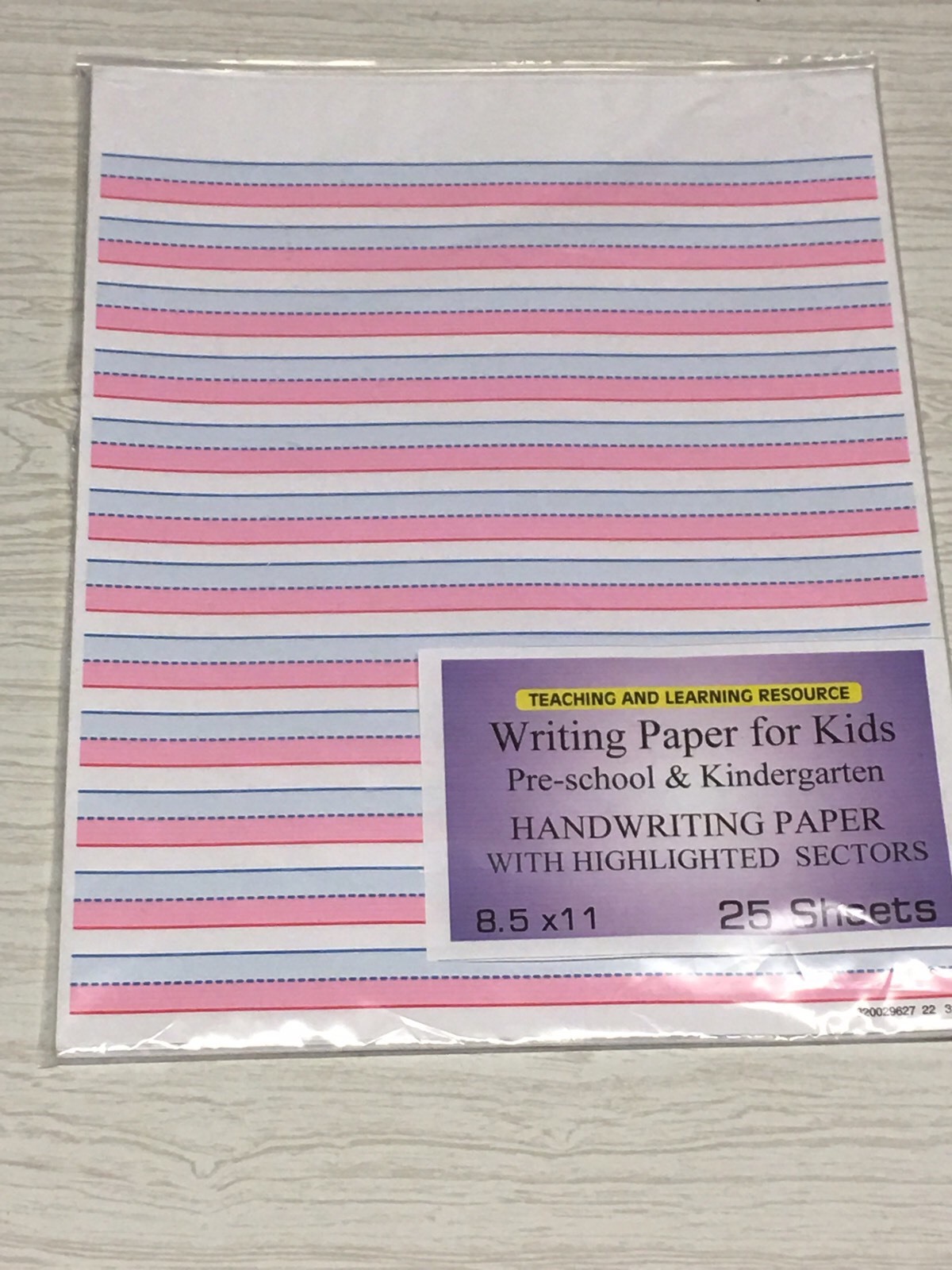 Writing Paper for Kids – Handwriting Practice – 11X 8.5 in, 20 lb, 25 sheets