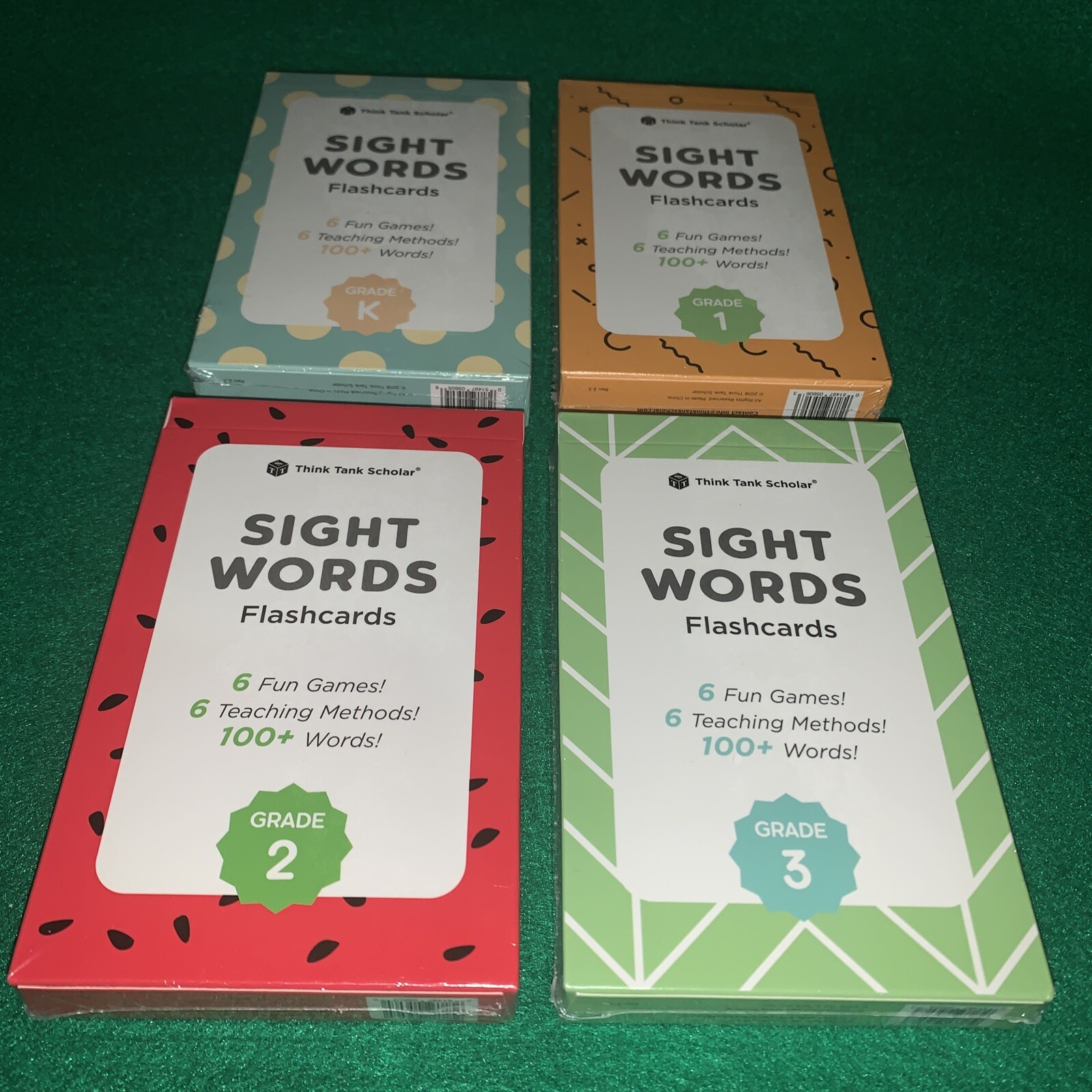 Think Tank Scholar 100+ Sight Words FlashCards Homeschool K 1st 2nd 3rd. New !