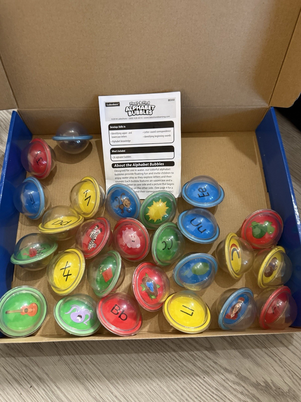 COMPLETE Float & Find Alphabet Bubbles Lakeshore Educational