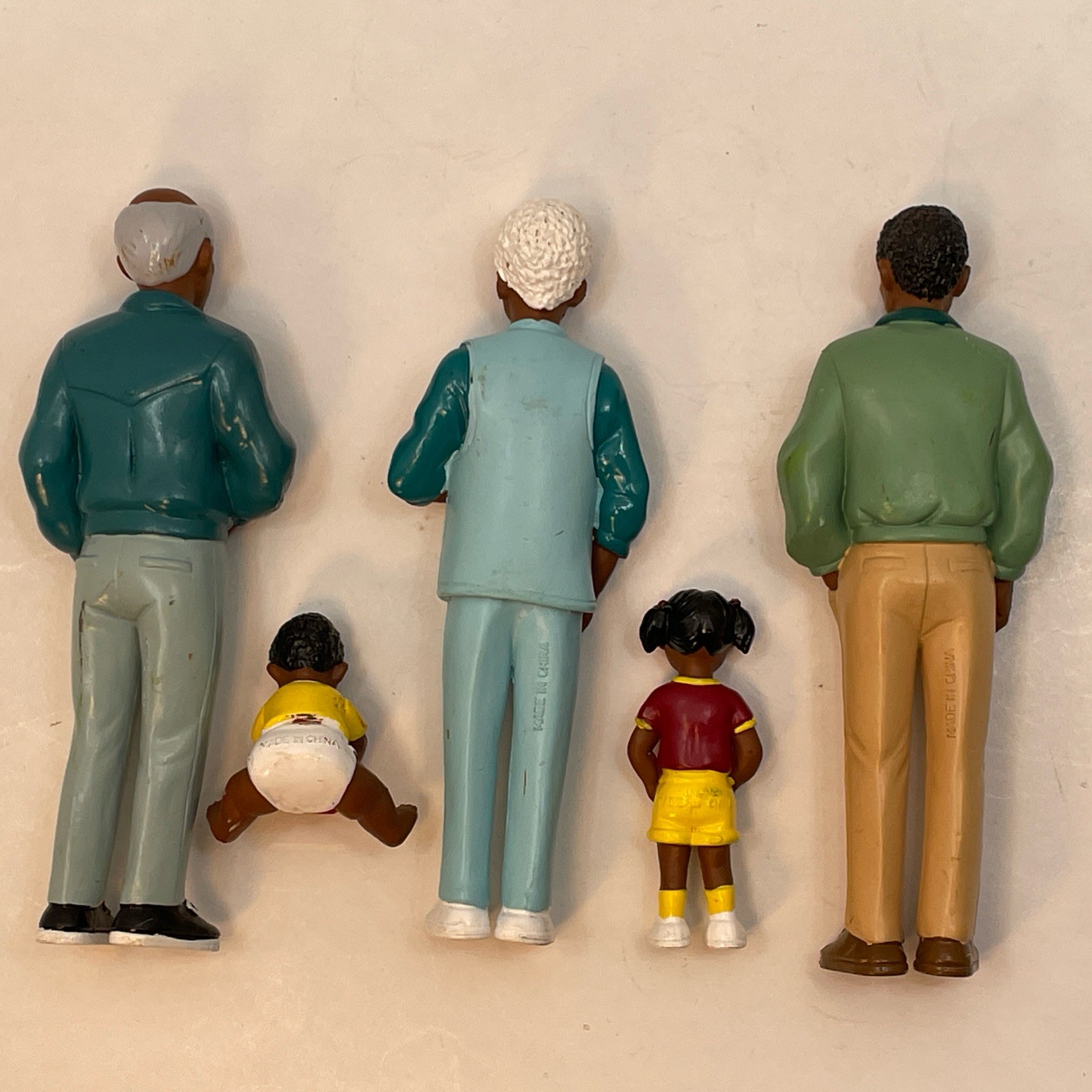 Lakeshore Learning PVC Toy Figures African American family Man Women