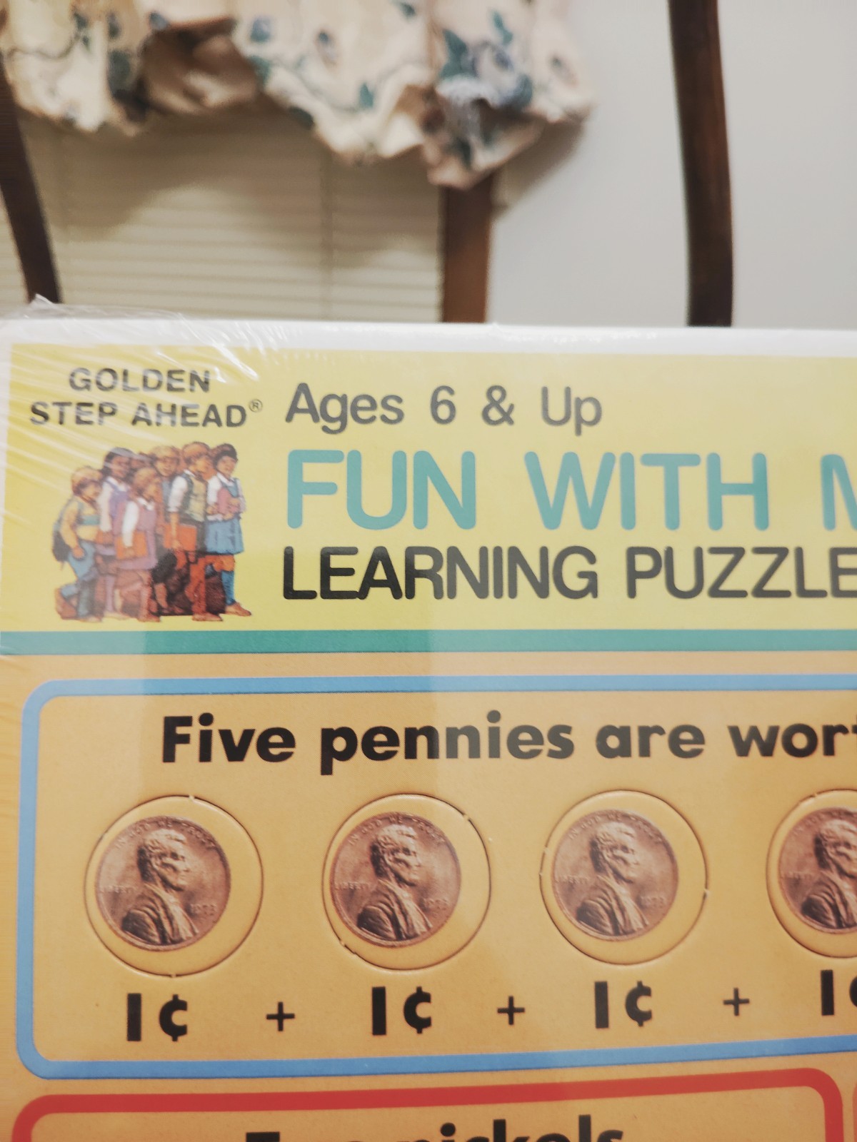 1985 Collectors Vintage Golden Step Ahead learning Puzzle Fun with Money (Z-200)