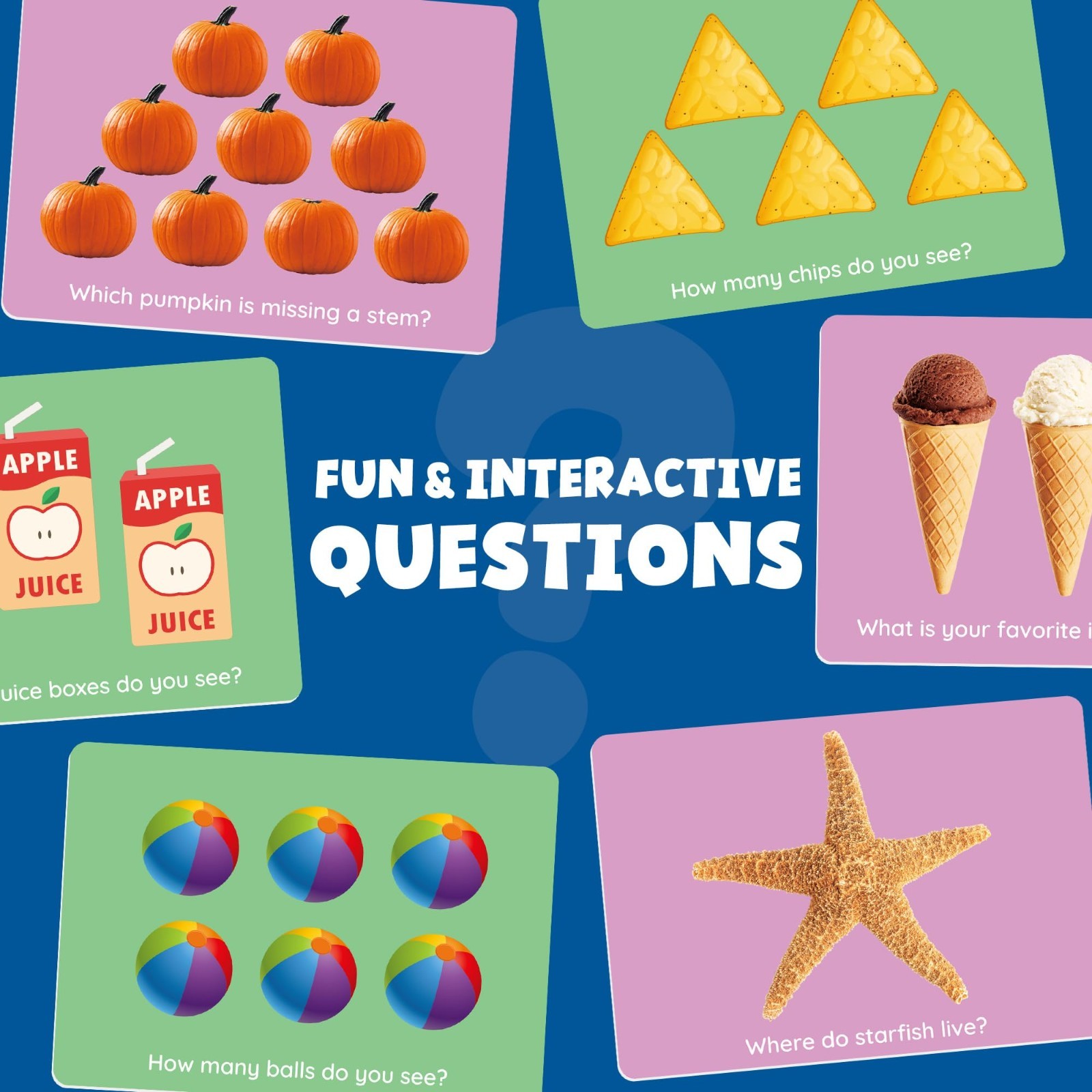 Extra Thick Educational Flash Cards for Toddlers – 250 Double-Sided Images, Alph