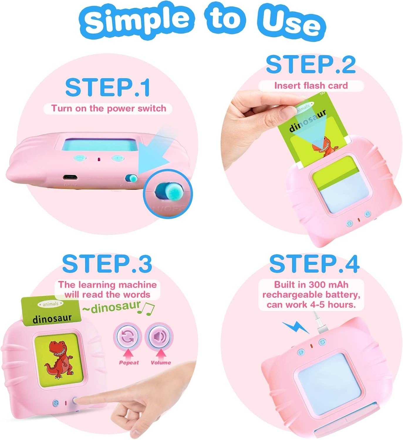 Portable Spanish & English Flash Cards – Engage Kids 2-8 with Learning Games