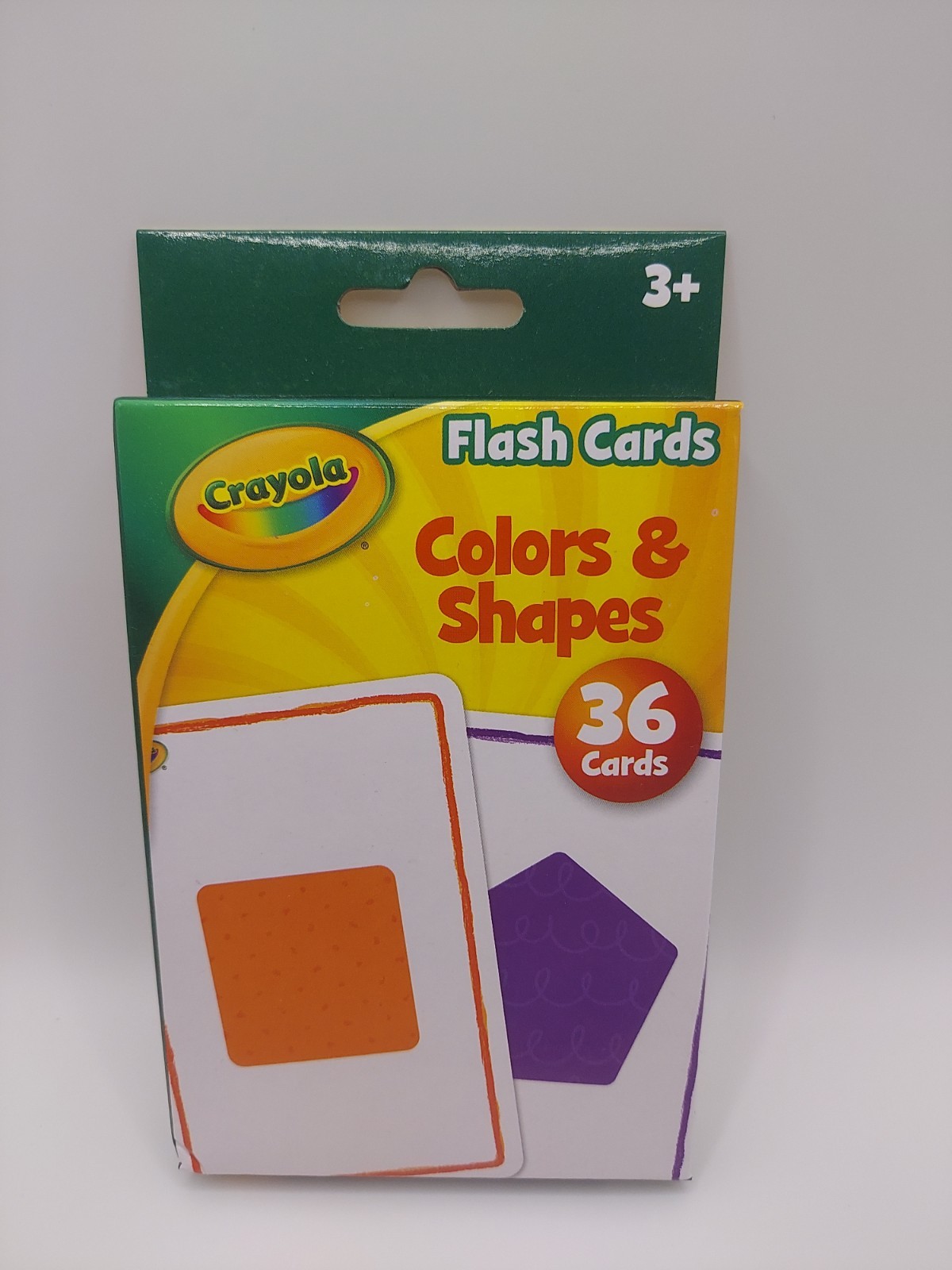 Crayola Flash Cards Colors and Shapes & Alphabet Combo-Pack 36ct Ages 3+