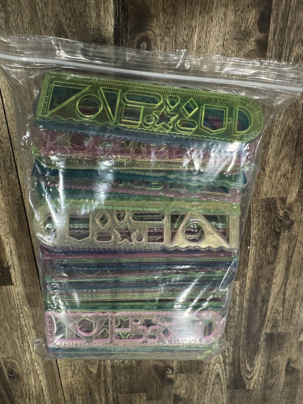 Lot of 215 6 in Ruler/Stencil Giveaways Party Favors Gifts