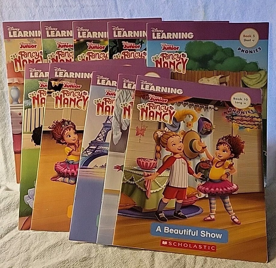 Disney’s Fancy Nancy Learning Phonics Set Children’s Reading Books 1-10