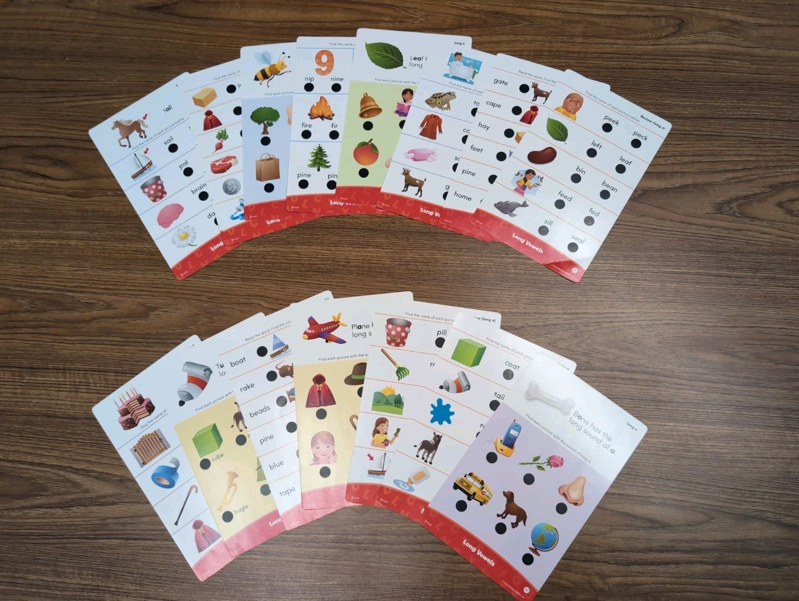 Set Of 80 2 Sided Phonics & Early Reading Hot Dots Cards By Educational Insights