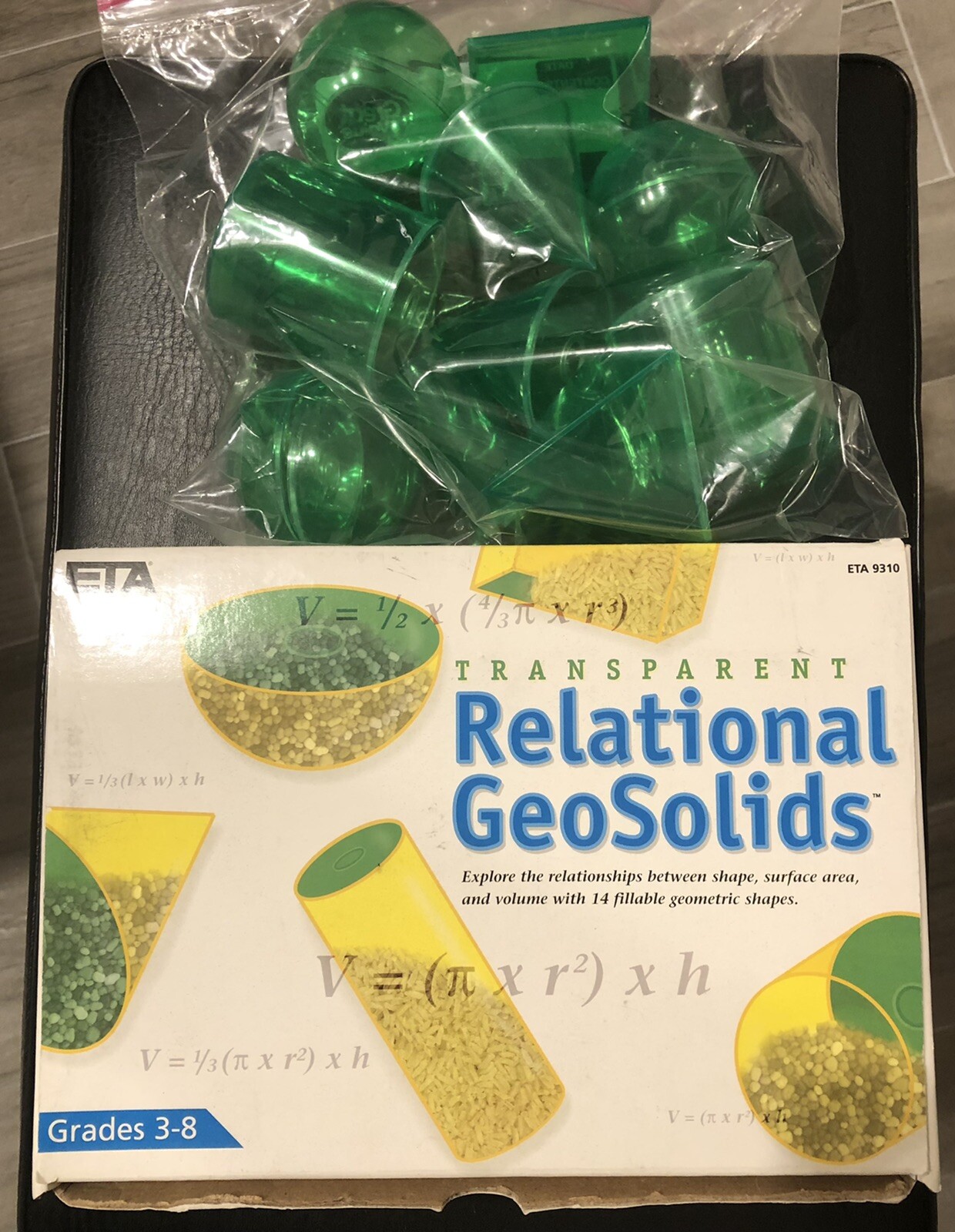 ETA Lot of 23 Transparent Relational GeoSolids – Geometric Shapes (ETA 9310)