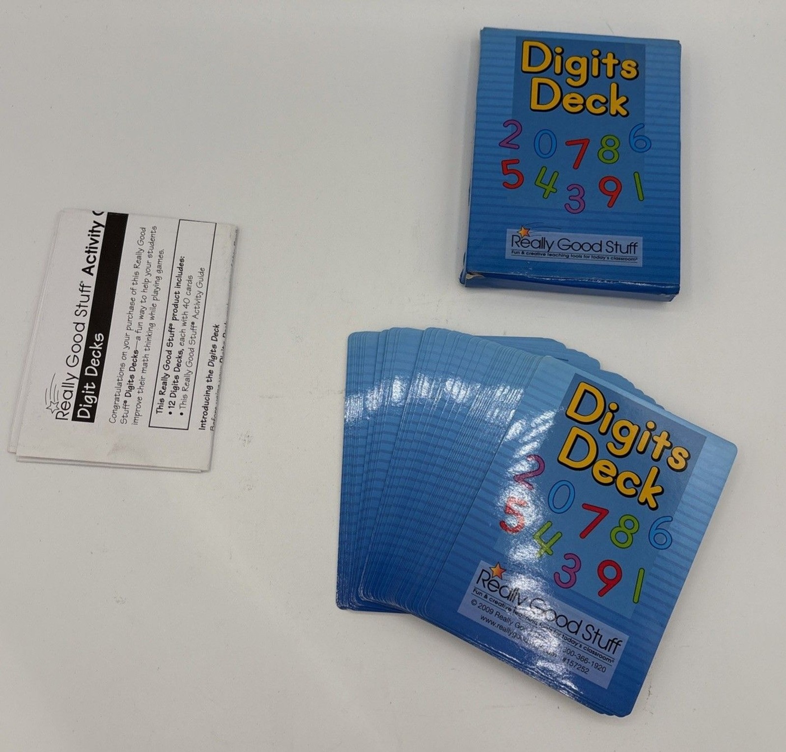 Digits Deck By Really Good Stuff. Teaching Tools For The Classroom. 40 Cards