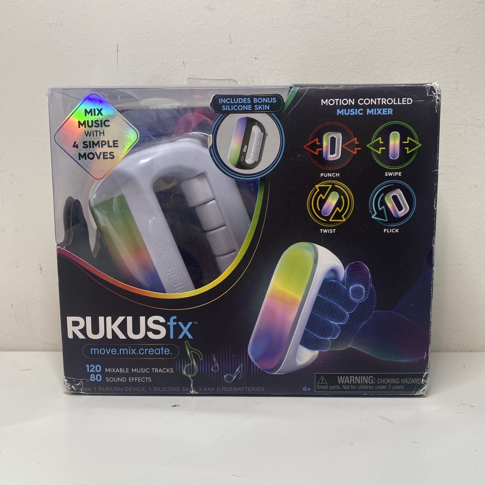 Just Play RUKUS fx Handheld Electronic Game – White (46809)