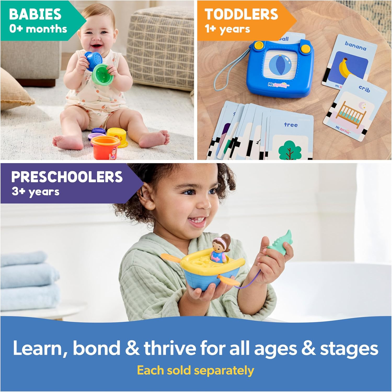 Official First Words Talking Flash Cards with Electronic Reader, 100 Words, Educ