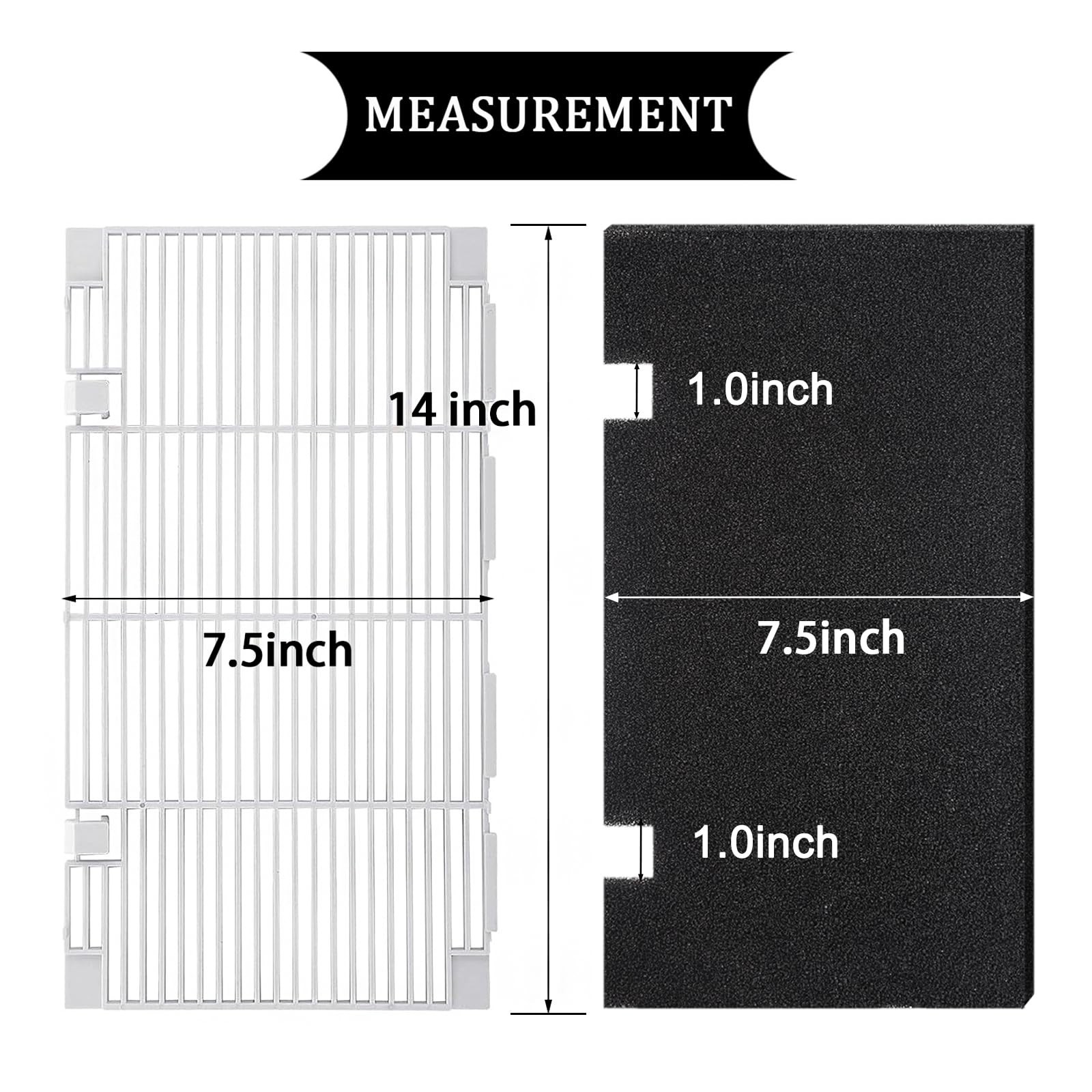 Dianrui RV A/C Vent Cover for Dometic AC Cover Replacement, 14.1″ x 7.7″ Duo-…