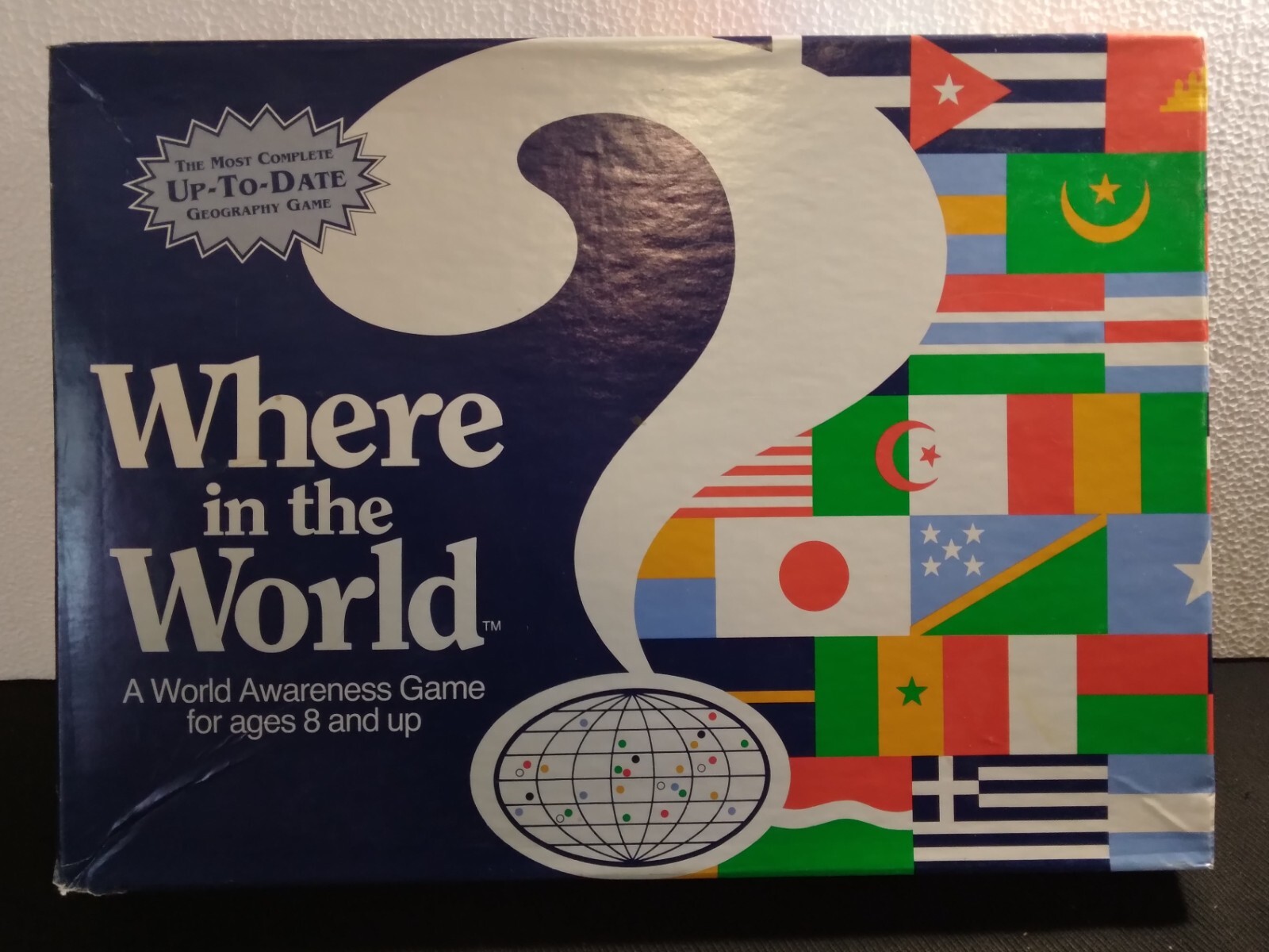 1993 Where in the World? A World Awareness Board Game COMPLETE Home School