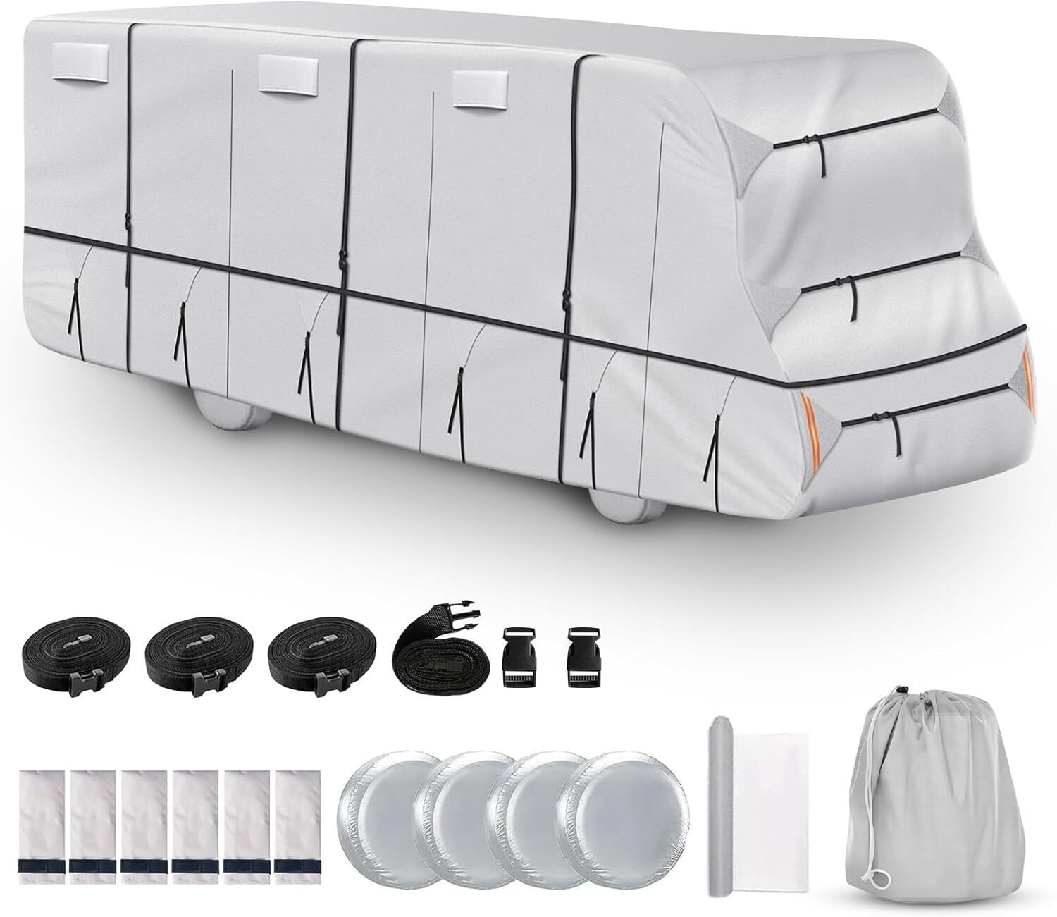420D Top Class C RV Cover Fits 29′-32′ Waterproof Rip-Resistant Anti-UV
