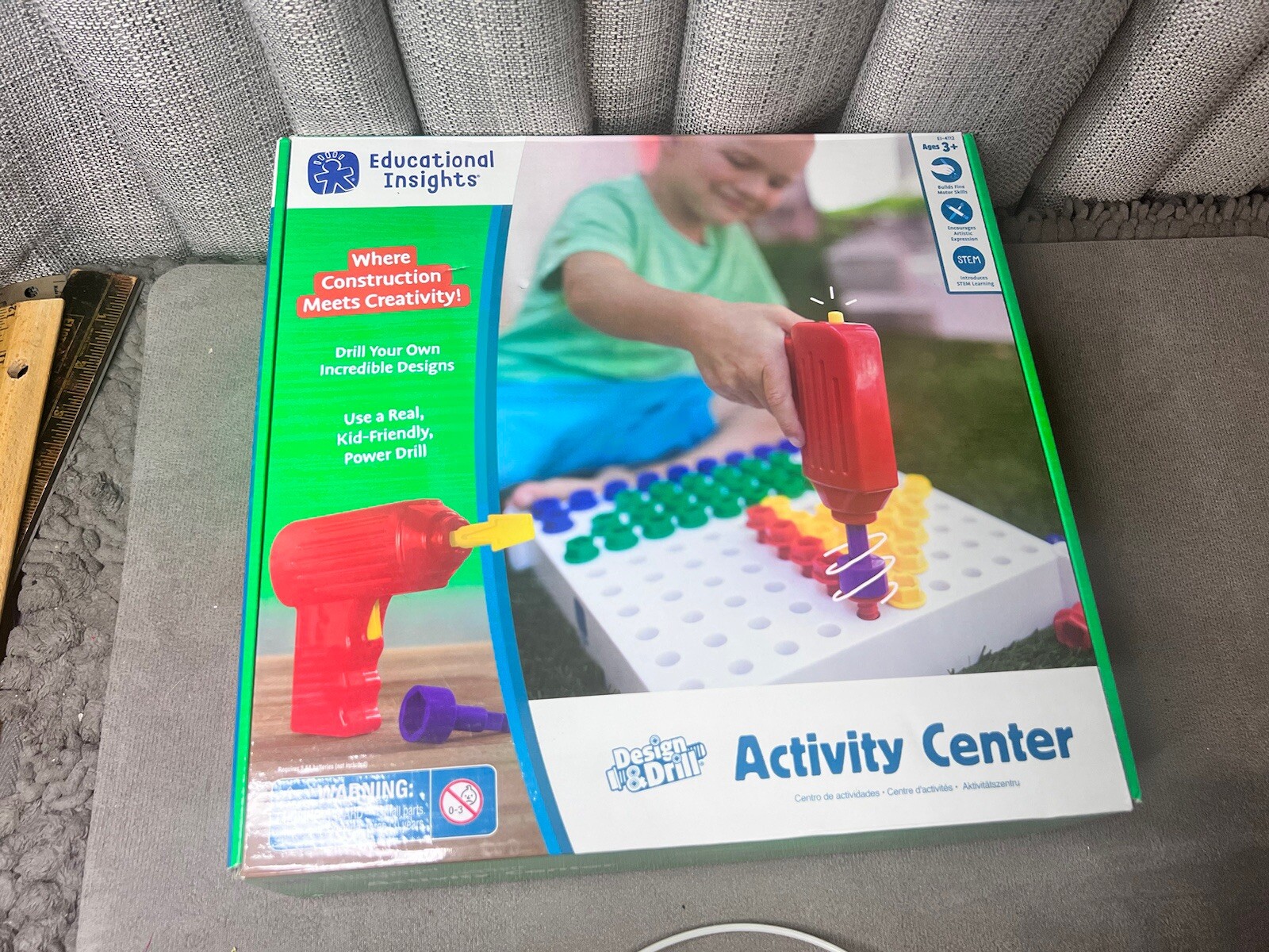 Educational Insights Activity Center Design Drill Homeschool Stem Kids Child Toy