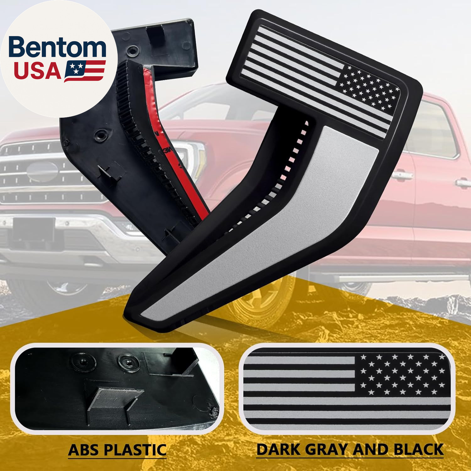 Fender Vent for F150 2021-2025 Fender Emblems Front Fender Badge Side Vent Cover