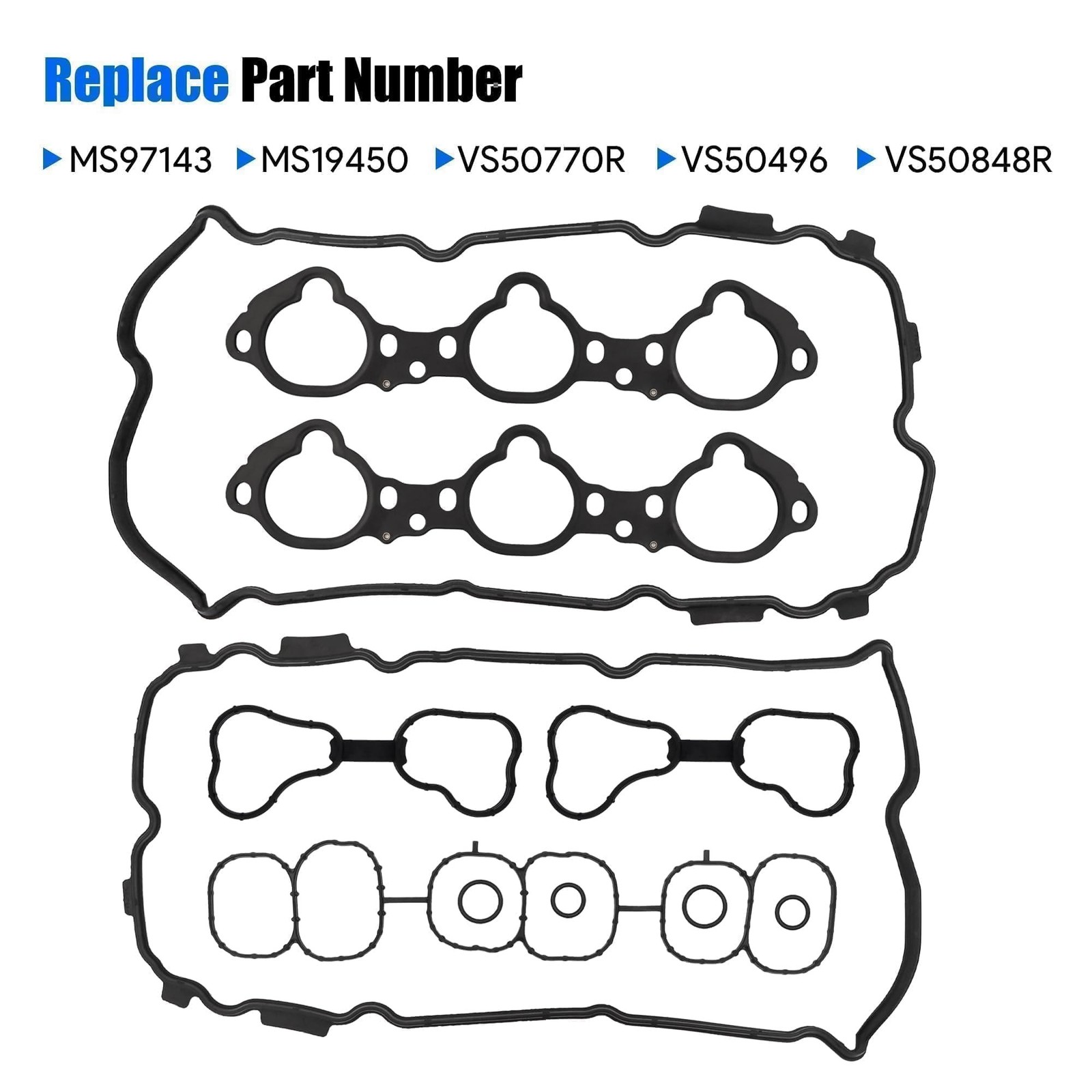 Engine Valve Cover and Intake Engine Manifold Gasket Set Fit for Nissan Infin…